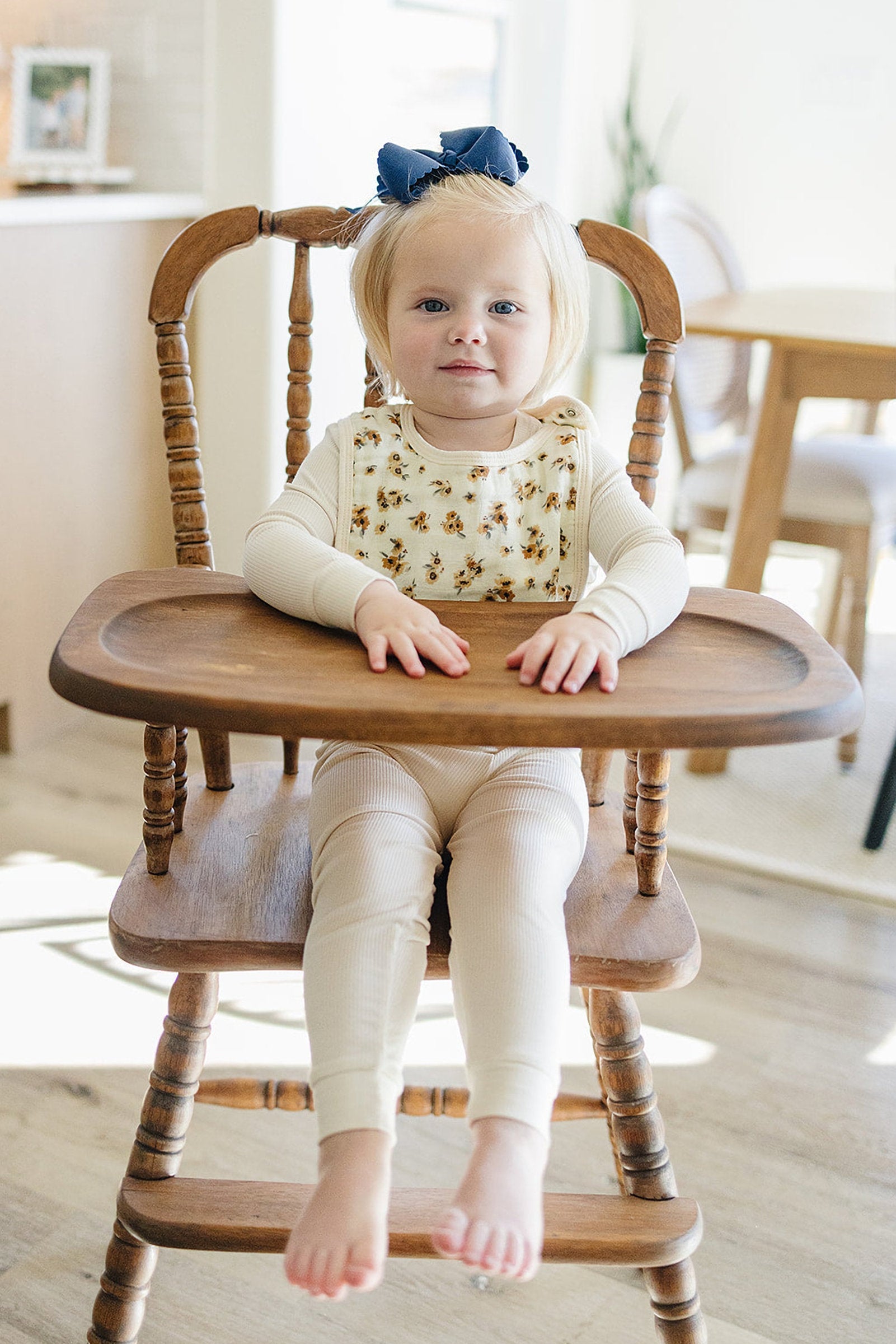 Autumn Bloom Classic Muslin Bib, 100% Cotton, Baby Essentials