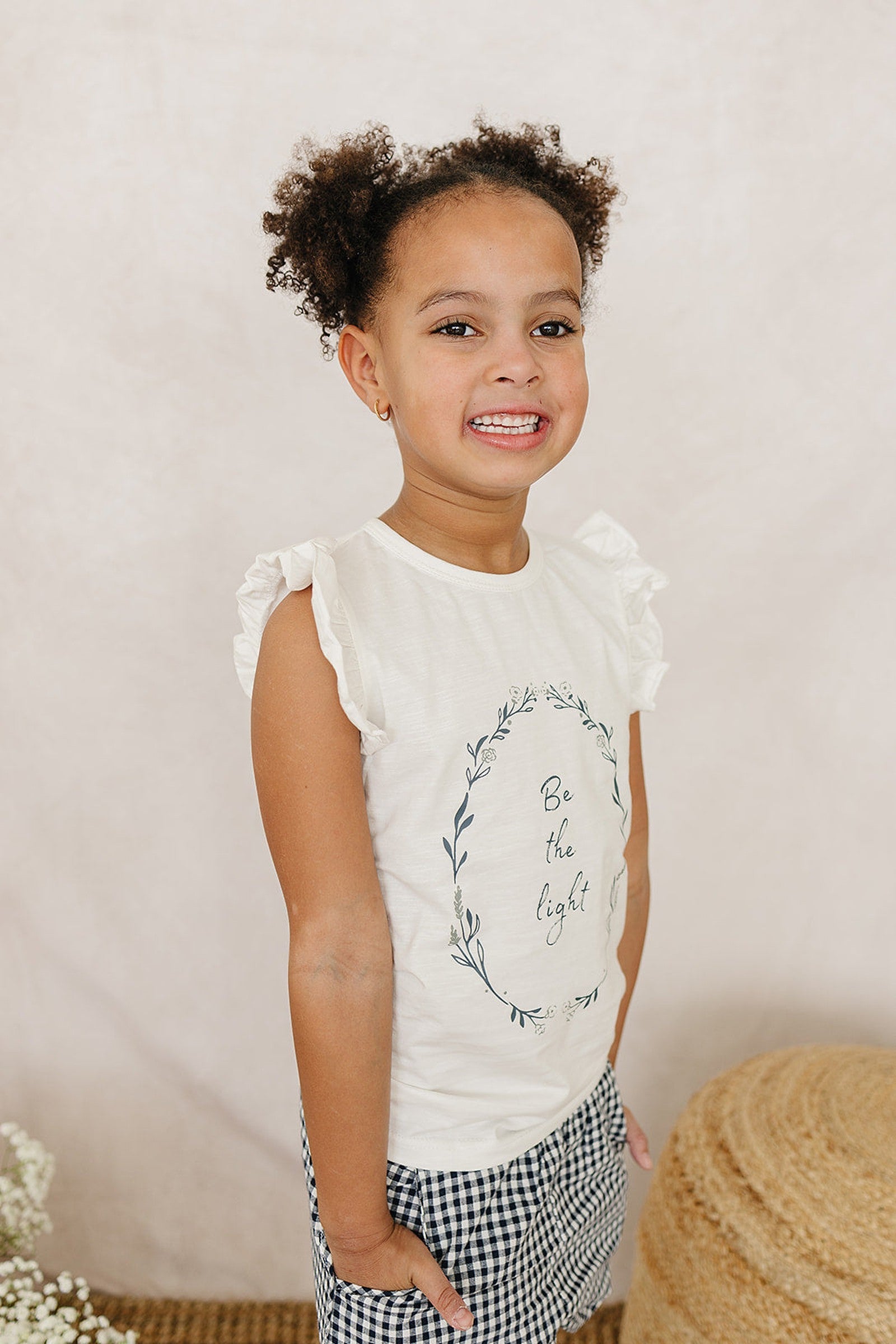 Be The Light Ruffle T-Shirt, Cotton, Baby, Toddler & Kids