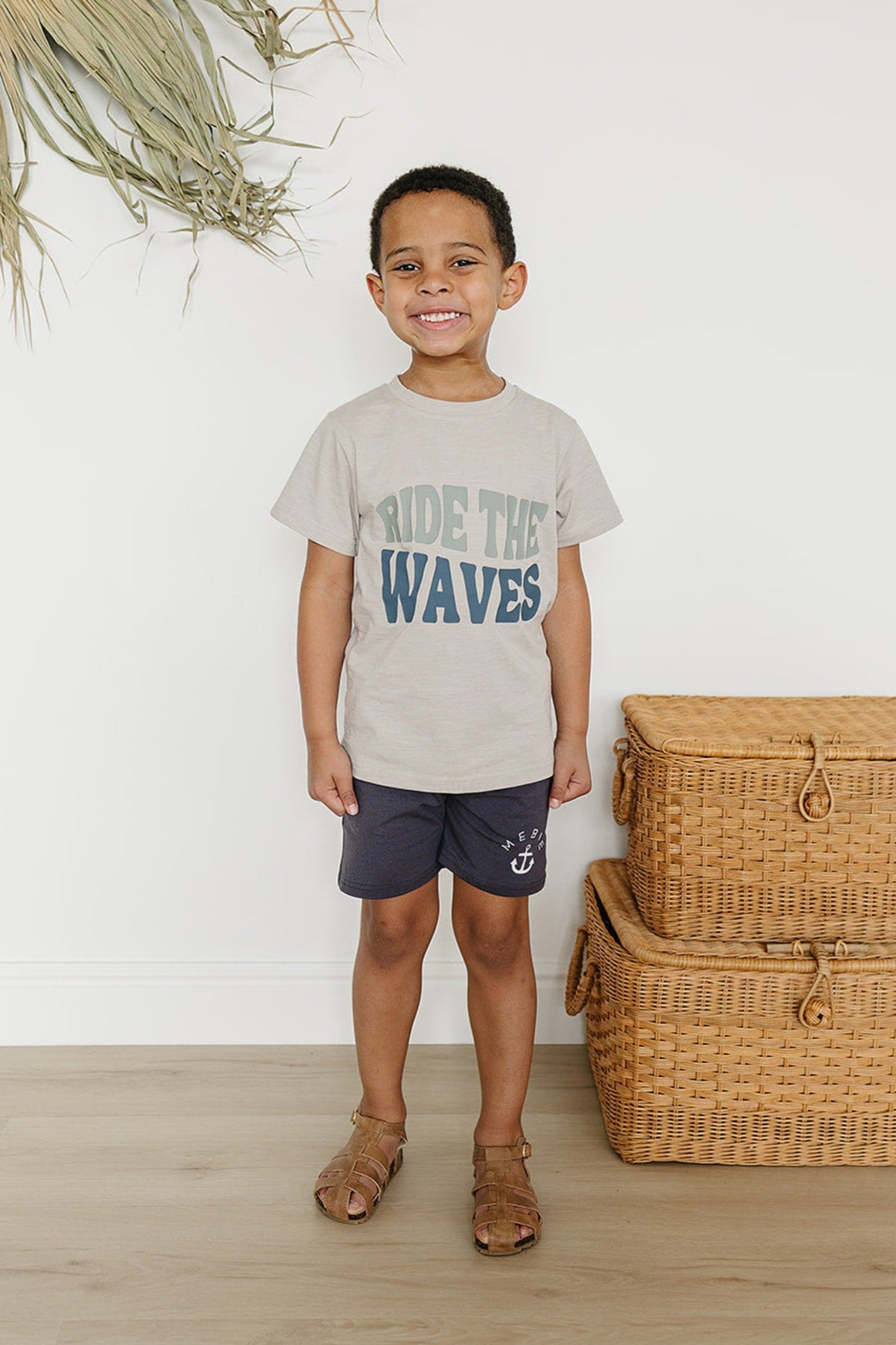 Slate Pocket Cotton Shorts, Cotton, Baby, Toddler & Kids