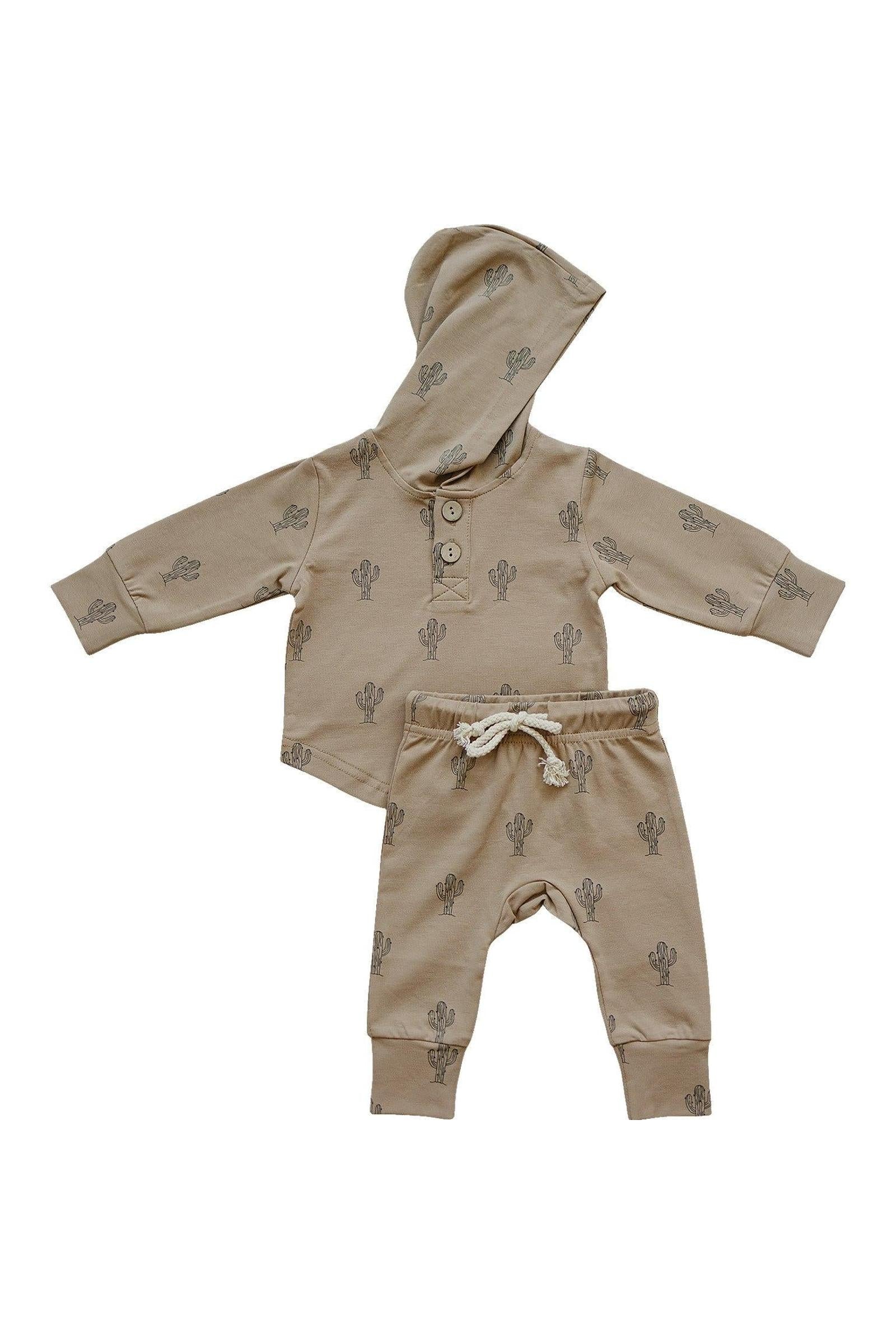 Cactus Long-Sleeve Hooded Set, Cotton, Rodeo Collection, Baby & Toddler