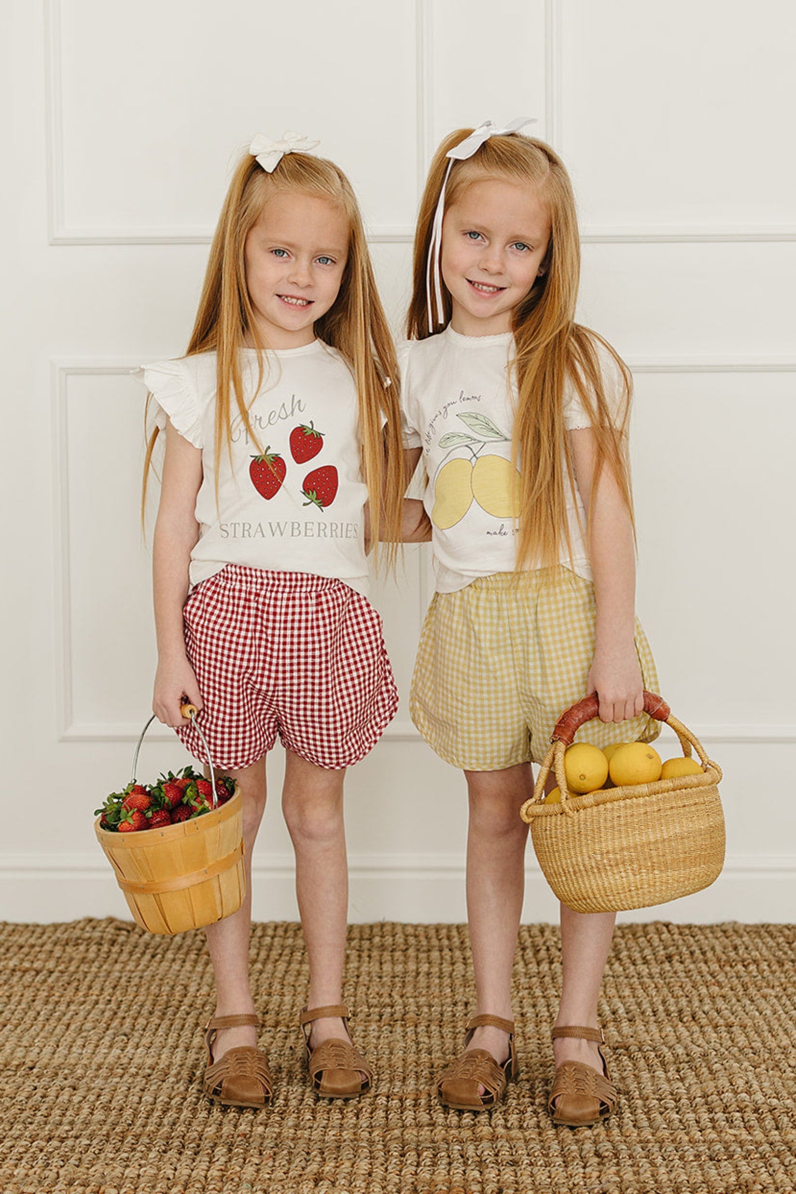 Cotton Strawberry Ruffle T-Shirt for Girls, Baby - Kids