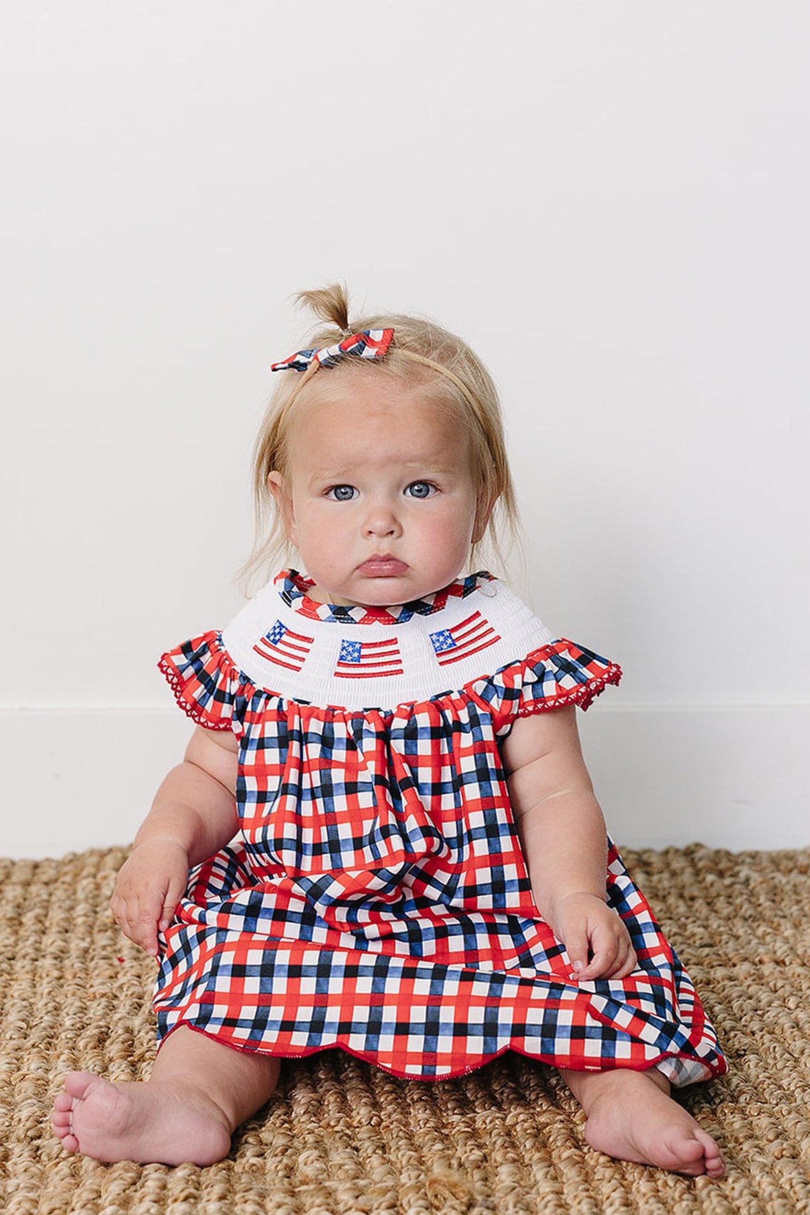 All American Plaid Hair Bows