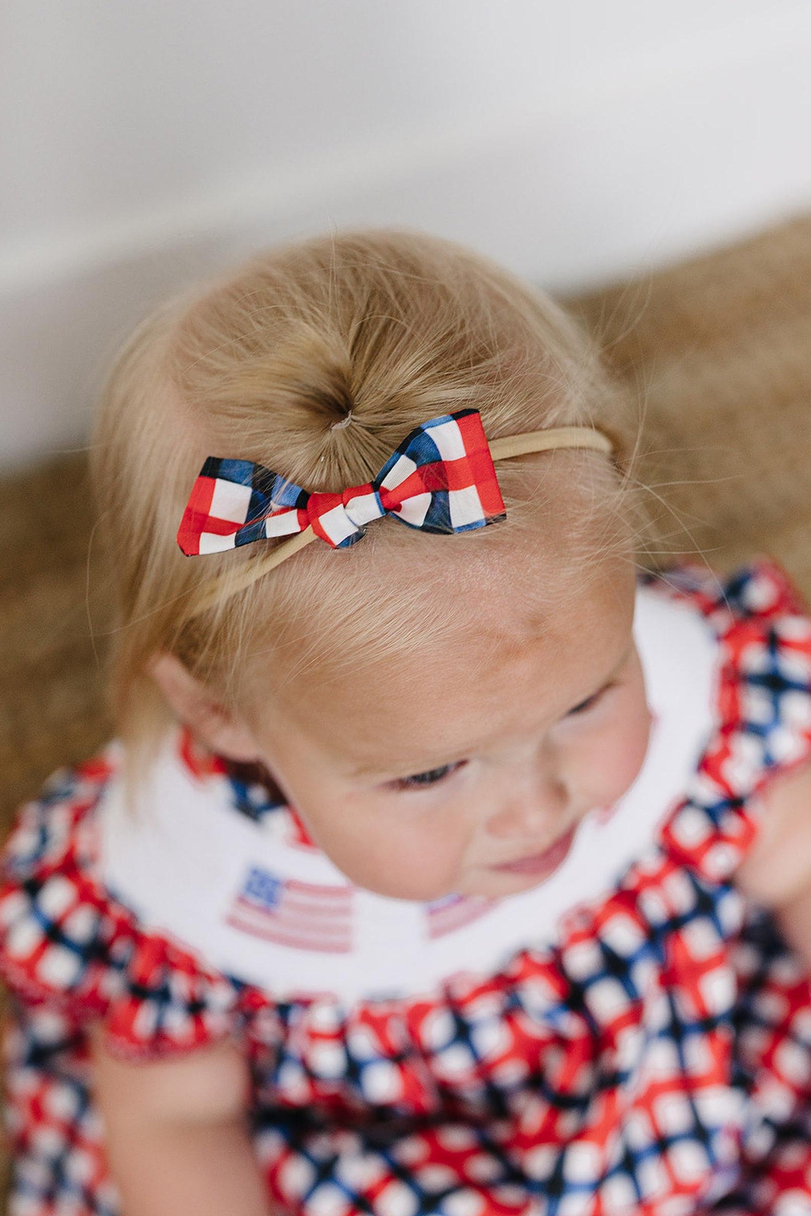 All American Plaid Hair Bows