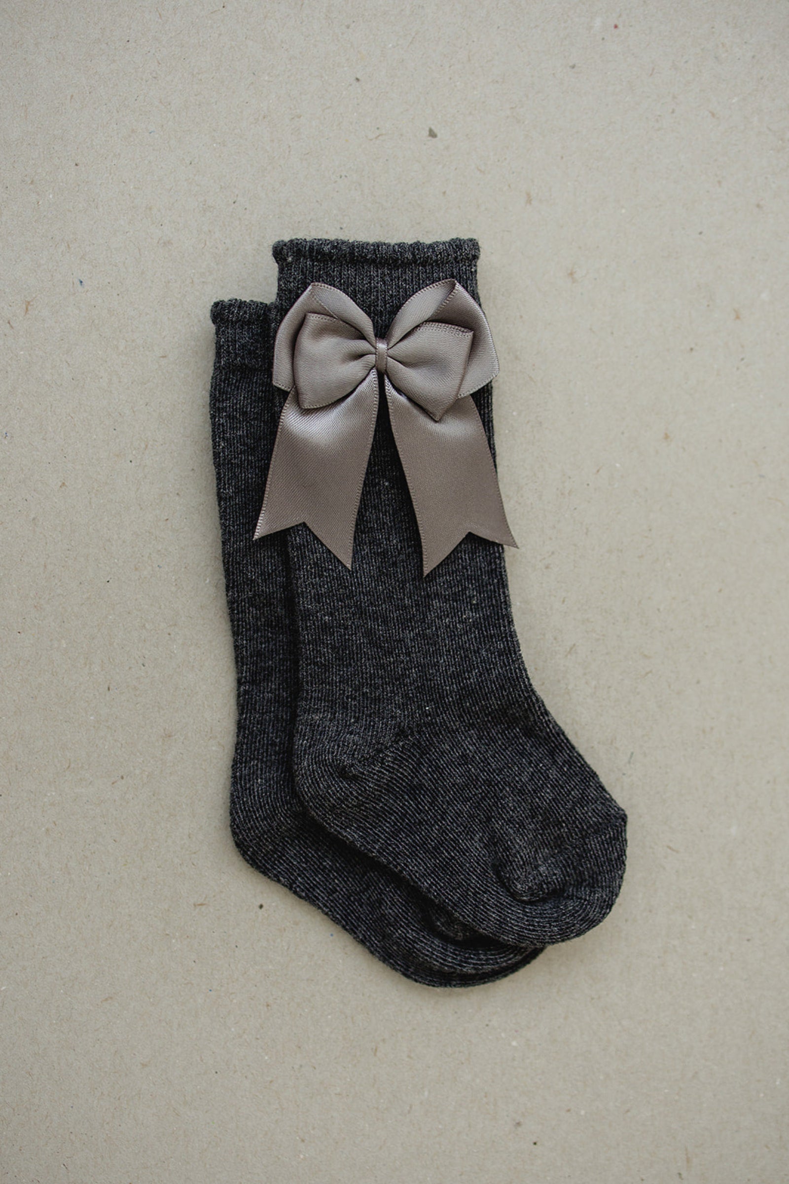 Girl High Rise Bow Socks, Cotton, Baby & Toddler