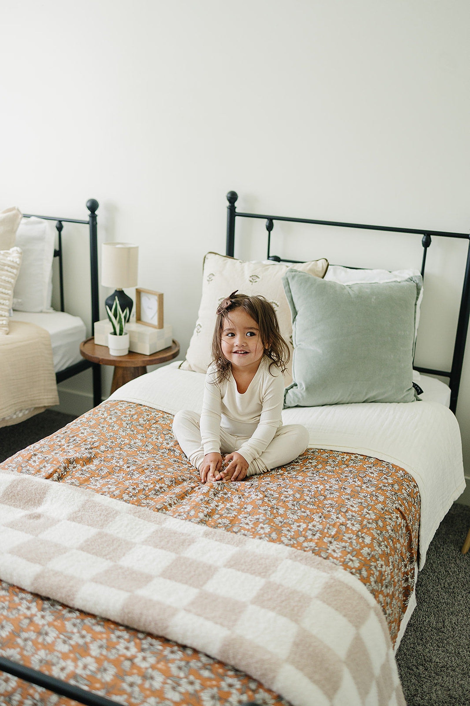 Magnolia Floral Muslin Twin Quilt, 100% Cotton, Baby Essentials