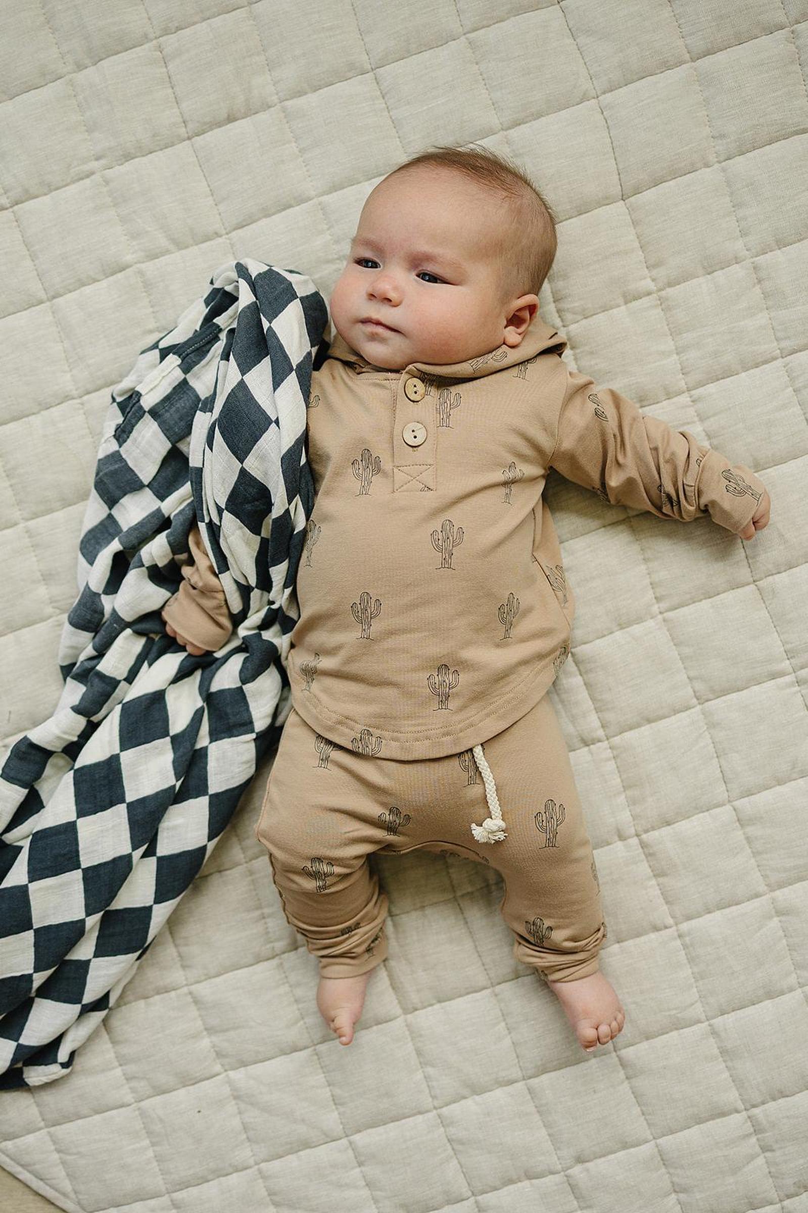Cactus Long-Sleeve Hooded Set, Cotton, Rodeo Collection, Baby & Toddler