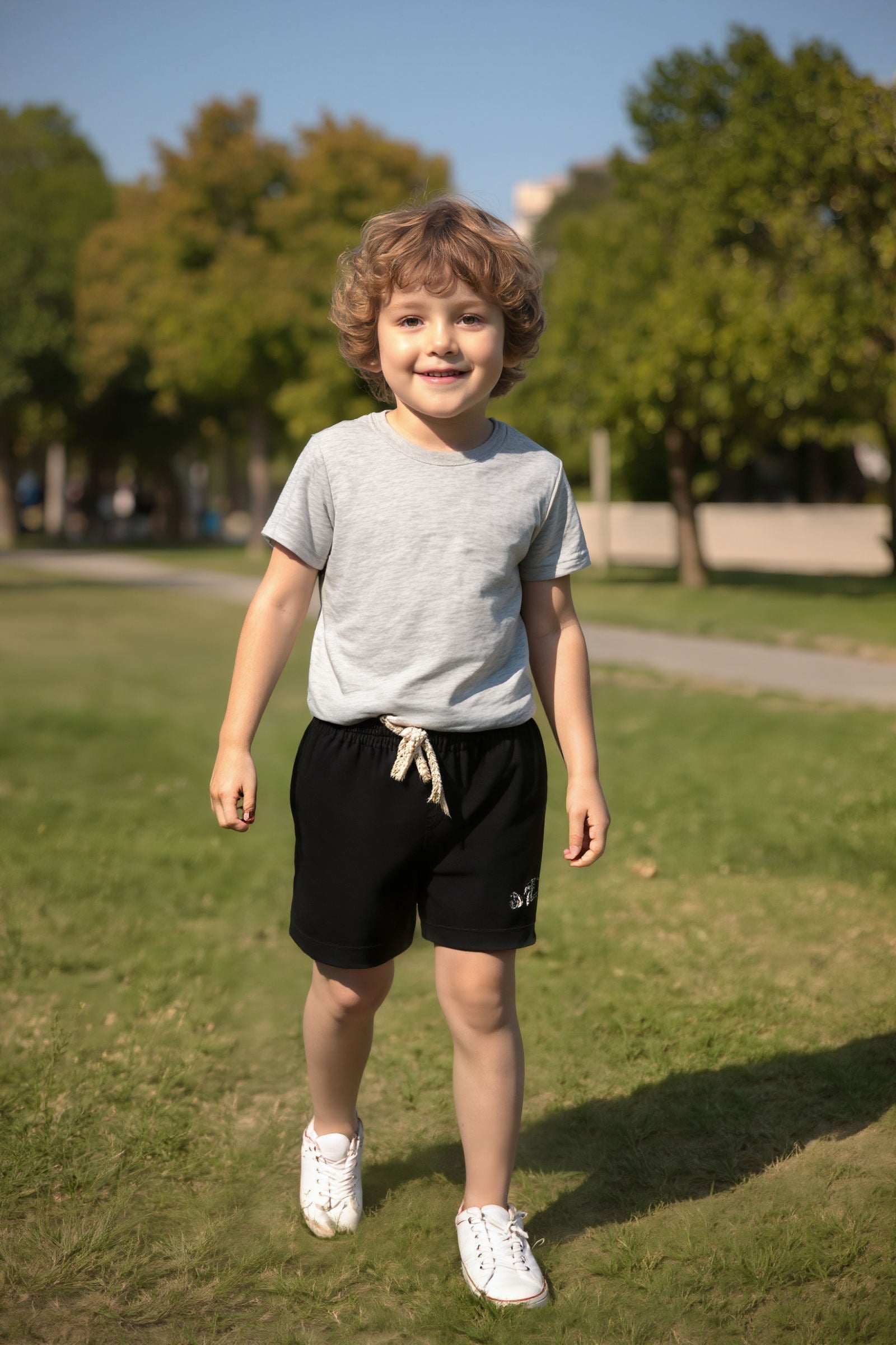 Cotton Black Pocket Shorts for Boys, Baby - Kids