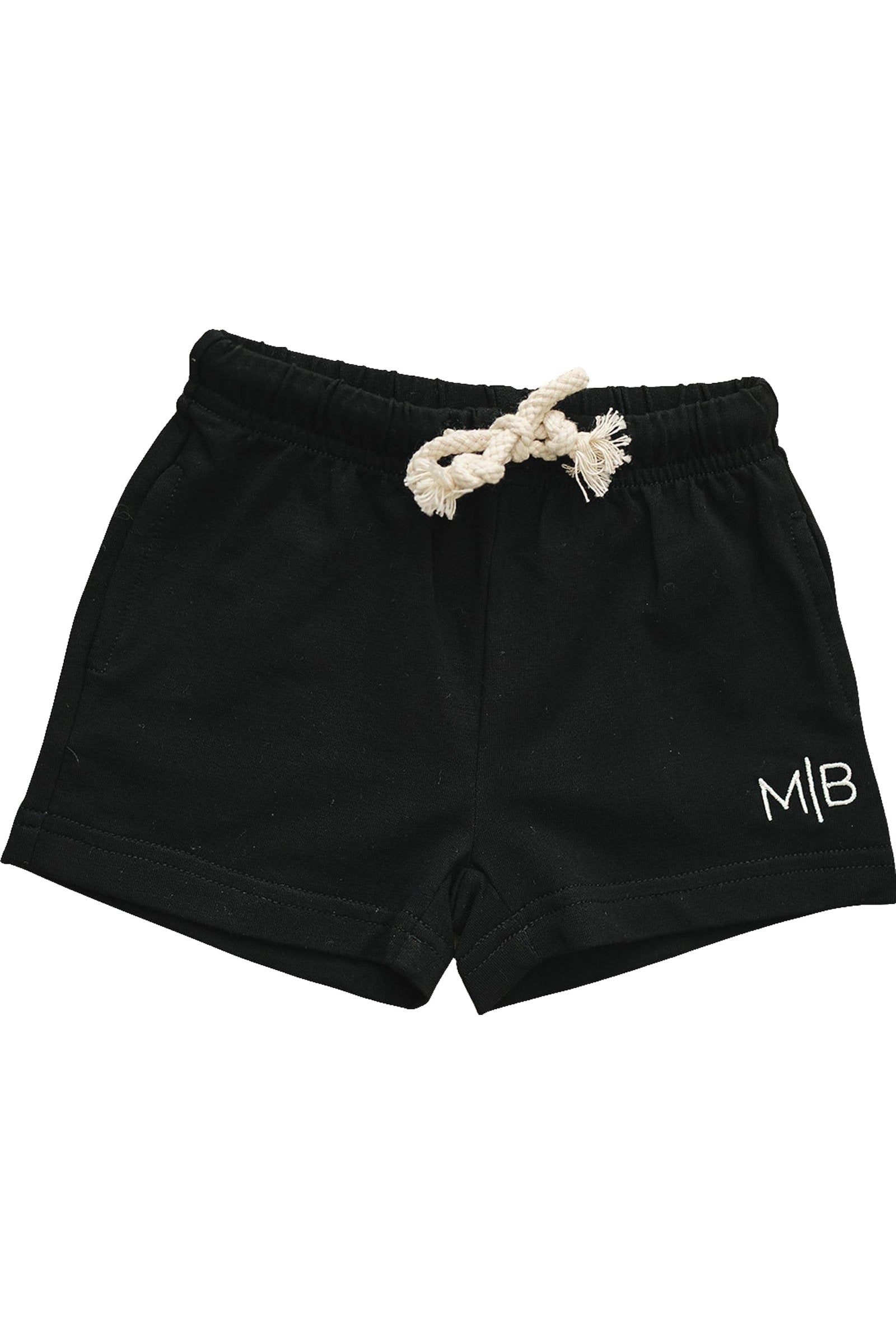 Cotton Black Pocket Shorts for Boys, Baby - Kids
