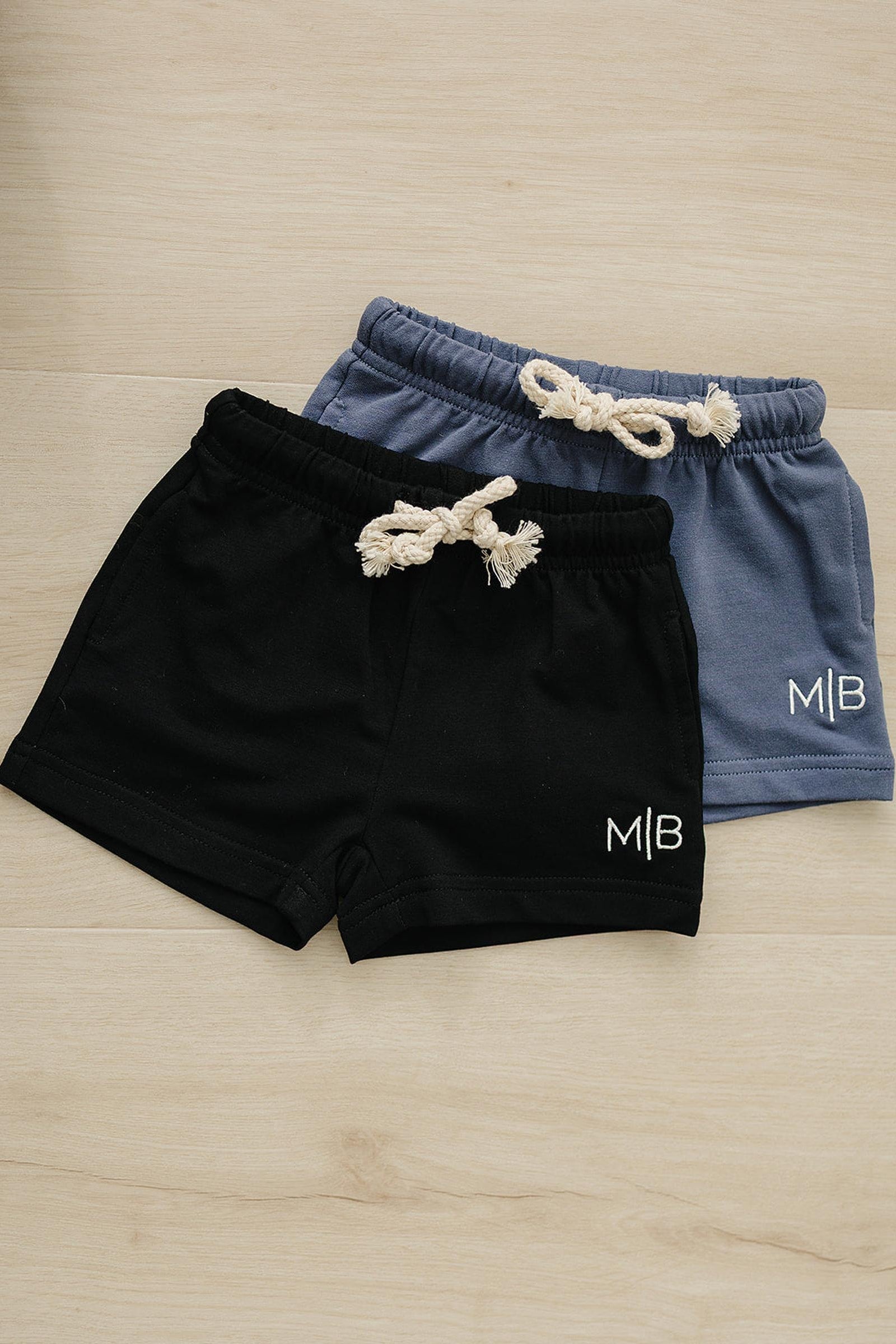 Cotton Black Pocket Shorts for Boys, Baby - Kids