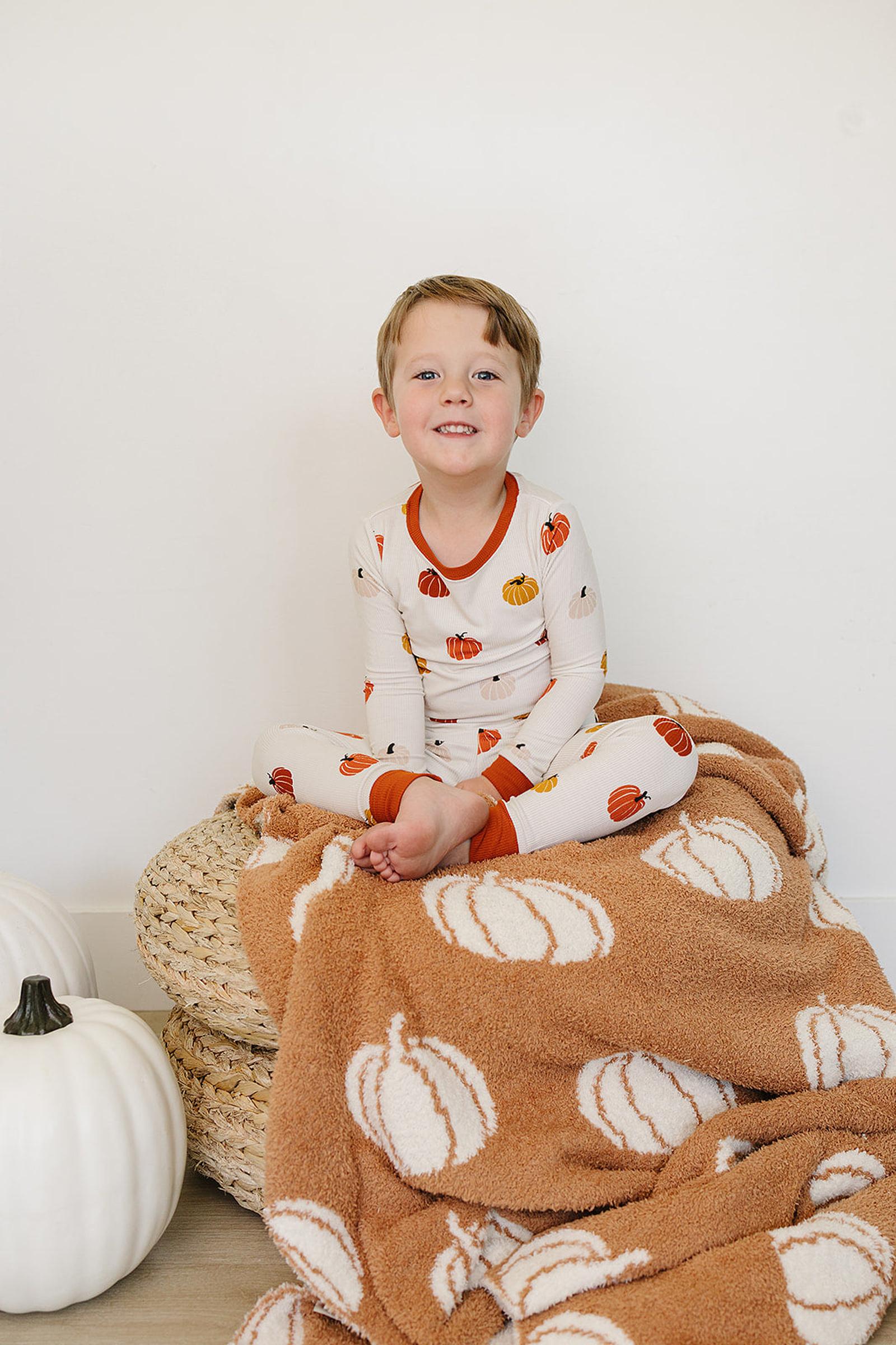 Pumpkin Patch Harvest Cozy Pajama Set, Bamboo, Gender Neutral, Baby, Toddler & Kids