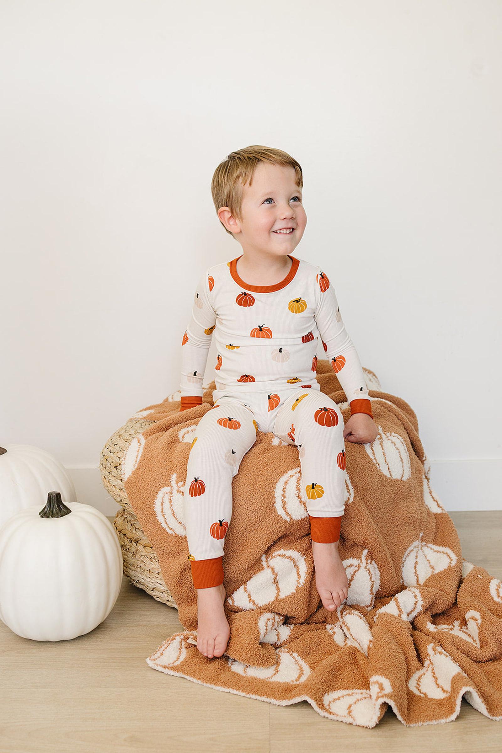 Pumpkin Patch Harvest Cozy Pajama Set, Bamboo, Gender Neutral, Baby, Toddler & Kids