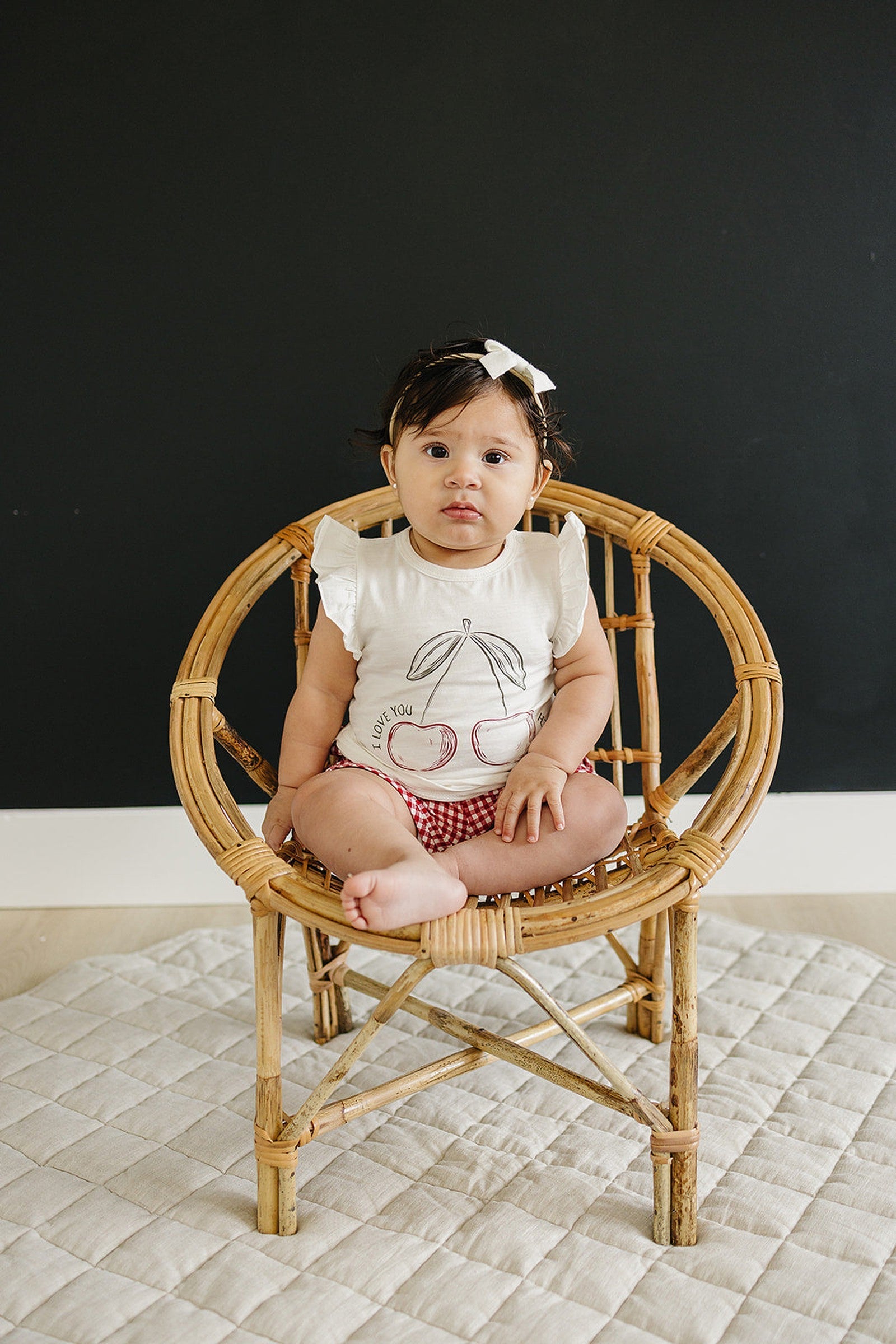 Cherry Much Ruffle T-Shirt, Cotton, Baby, Toddler & Kids