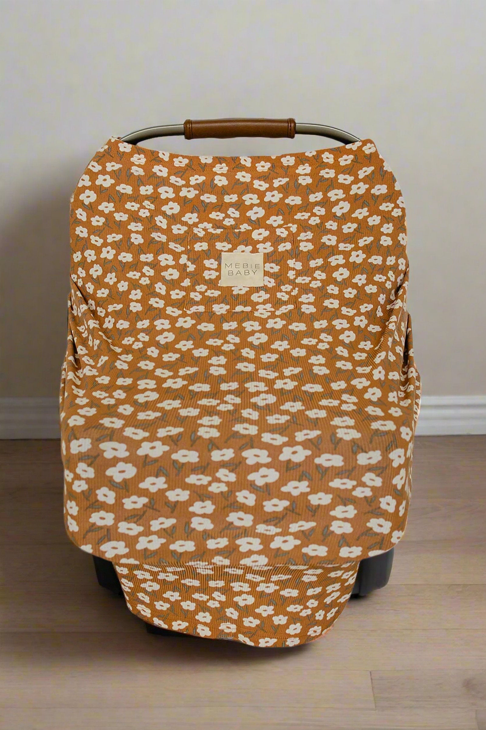 Mustard Floral Multi-Use, Bamboo, Car Seat & Nursing Cover, Baby