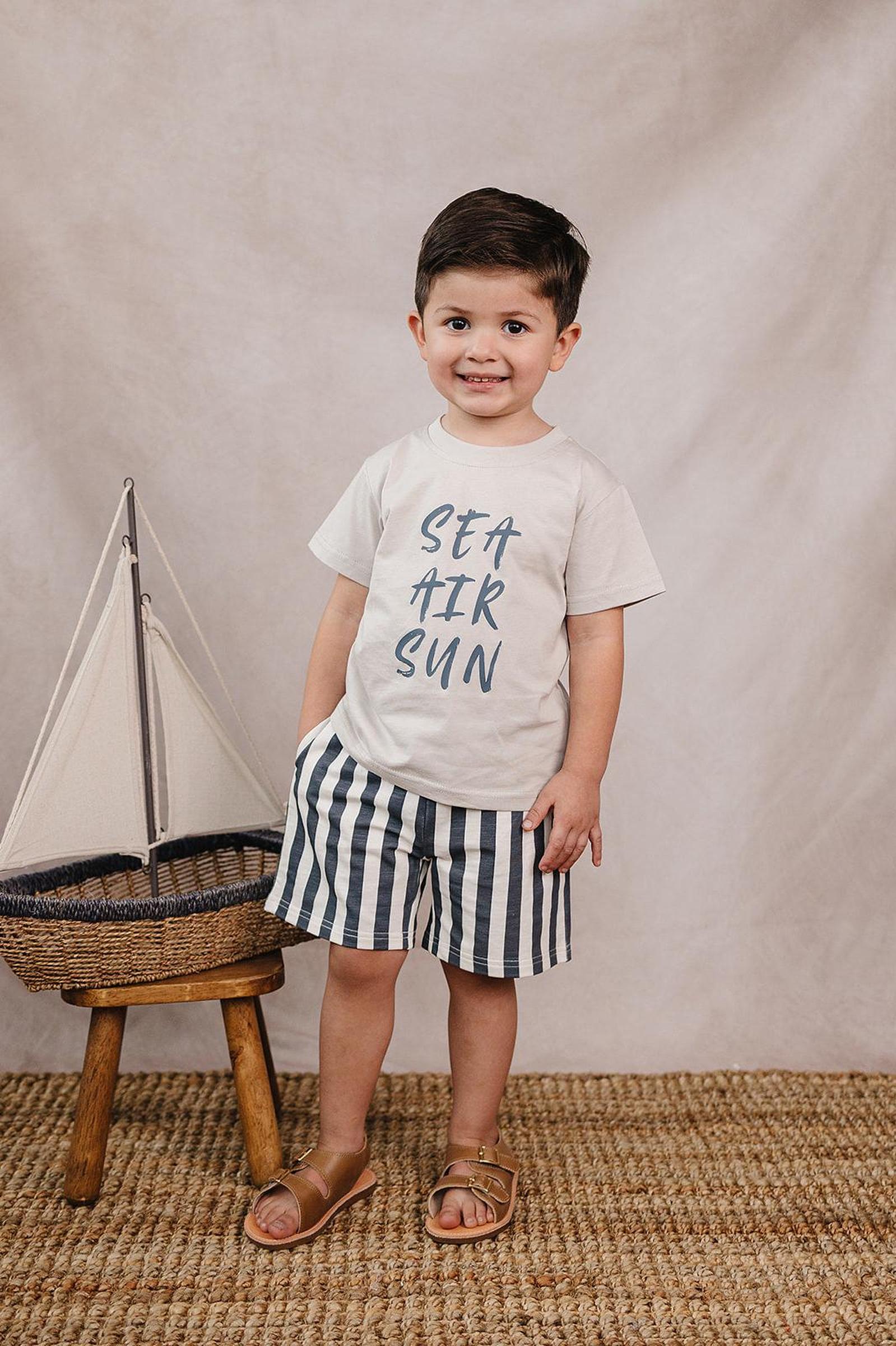 Sea + Sun Cotton T-Shirt, Baby - Kids