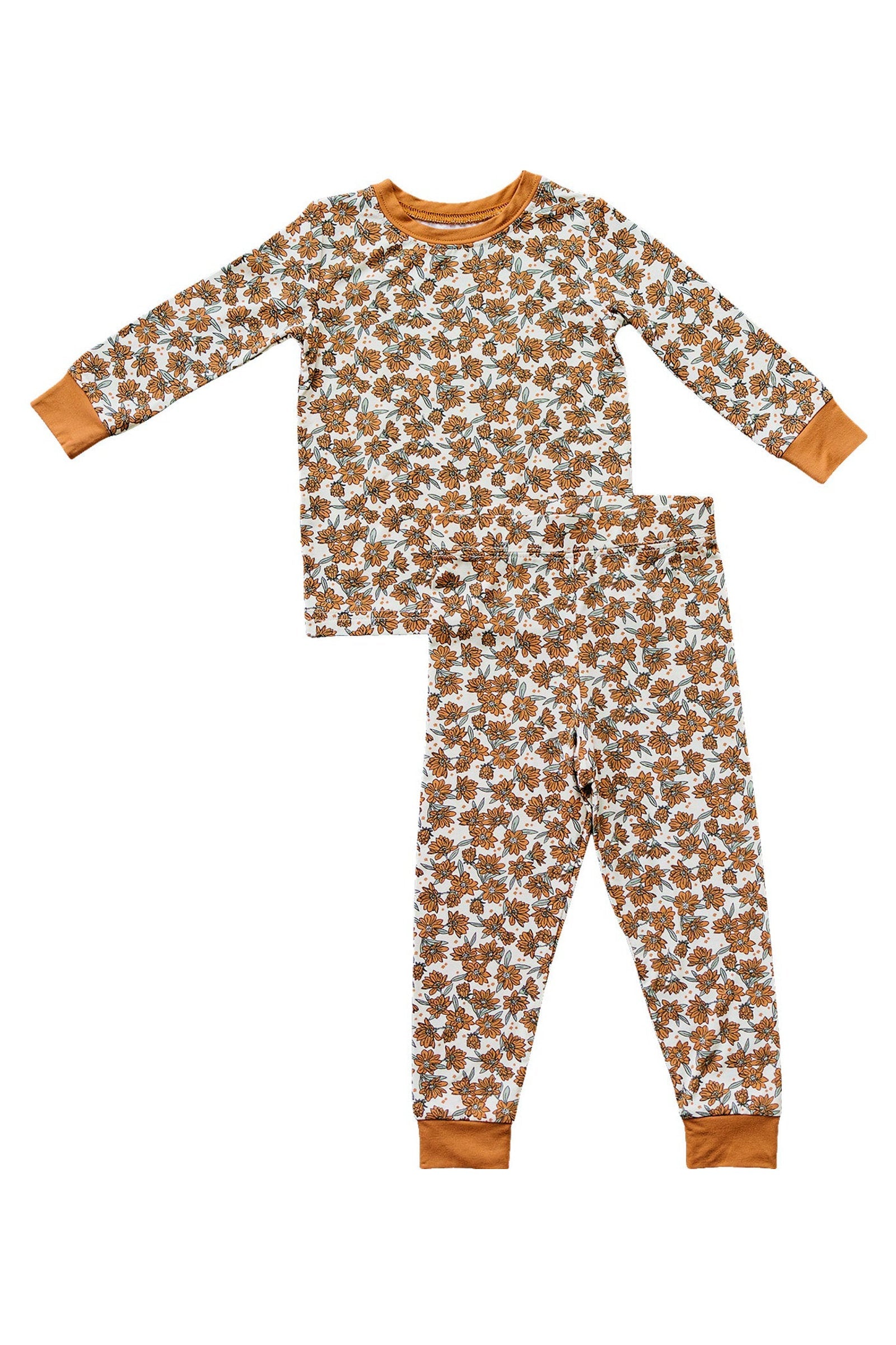 Cream Magnolia Cozy Pajama Set, Bamboo, Baby Essentials