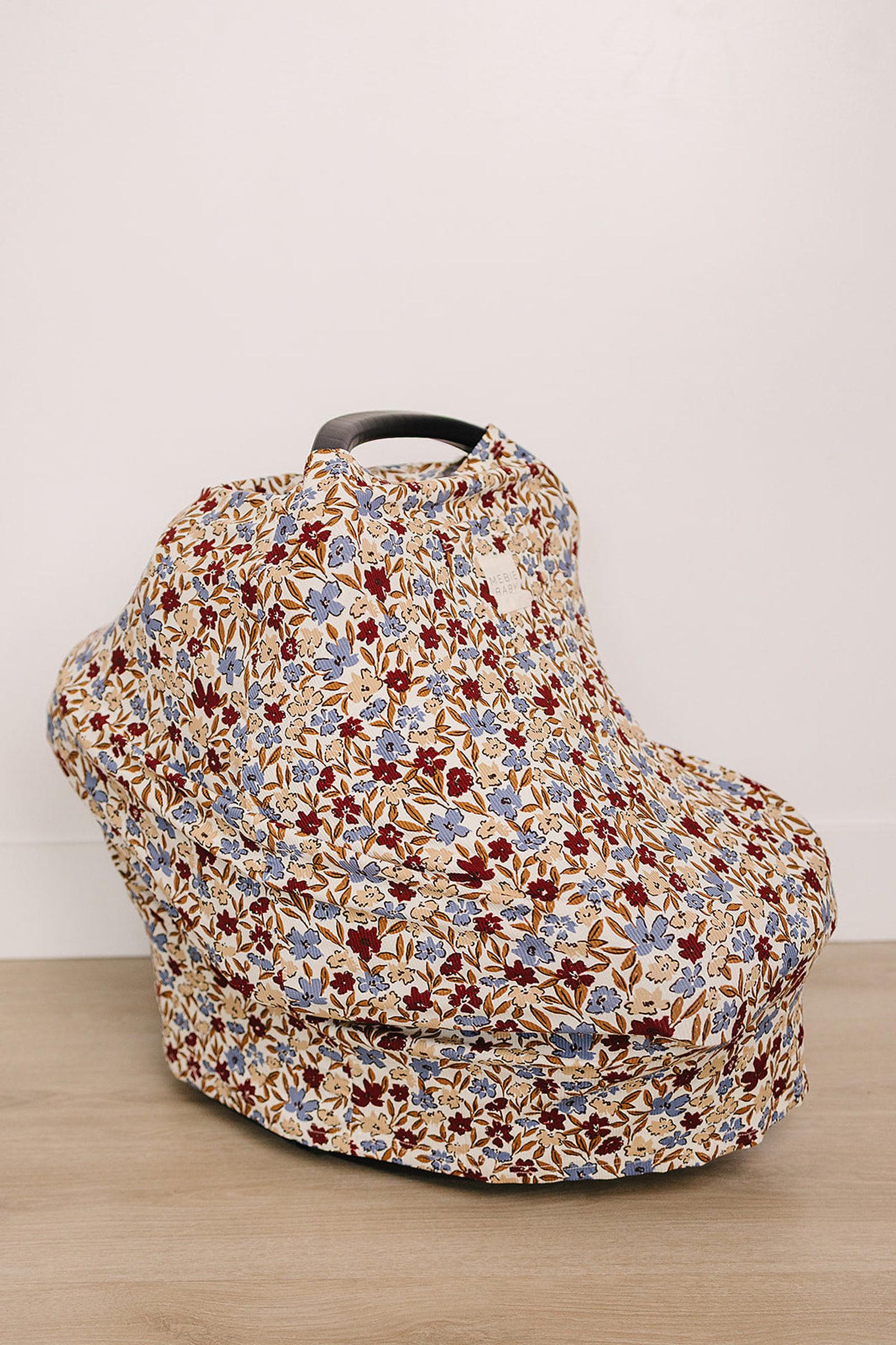 Desert Floral Ribbed Bamboo Multi-Use Cover for Babies