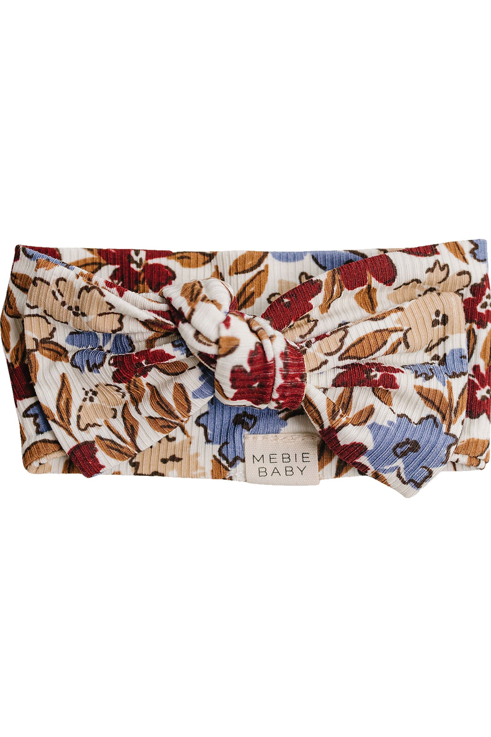 Desert Floral Ribbed Bamboo Head Wrap for Baby Girls
