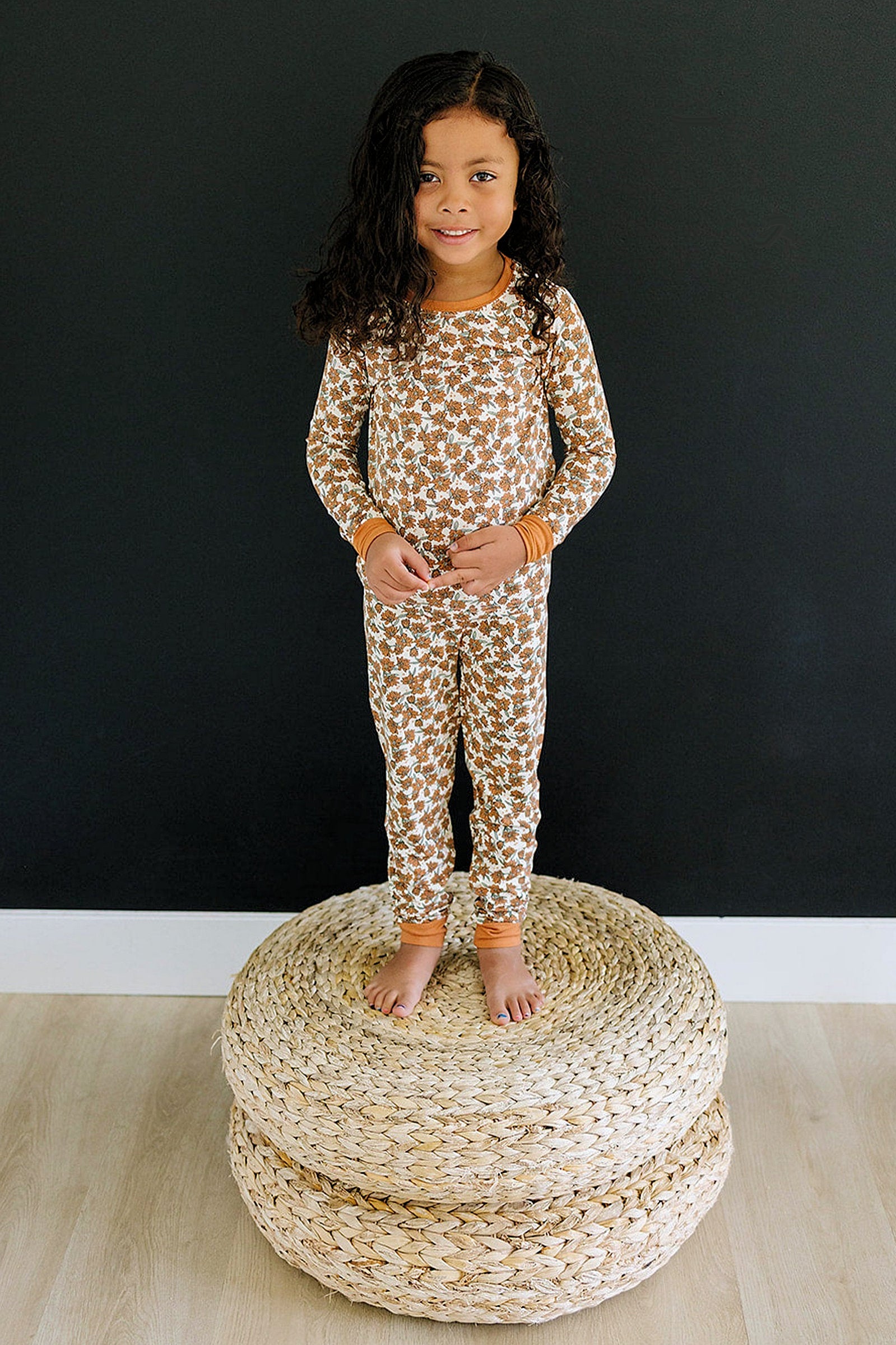 Cream Magnolia Cozy Pajama Set, Bamboo, Baby Essentials