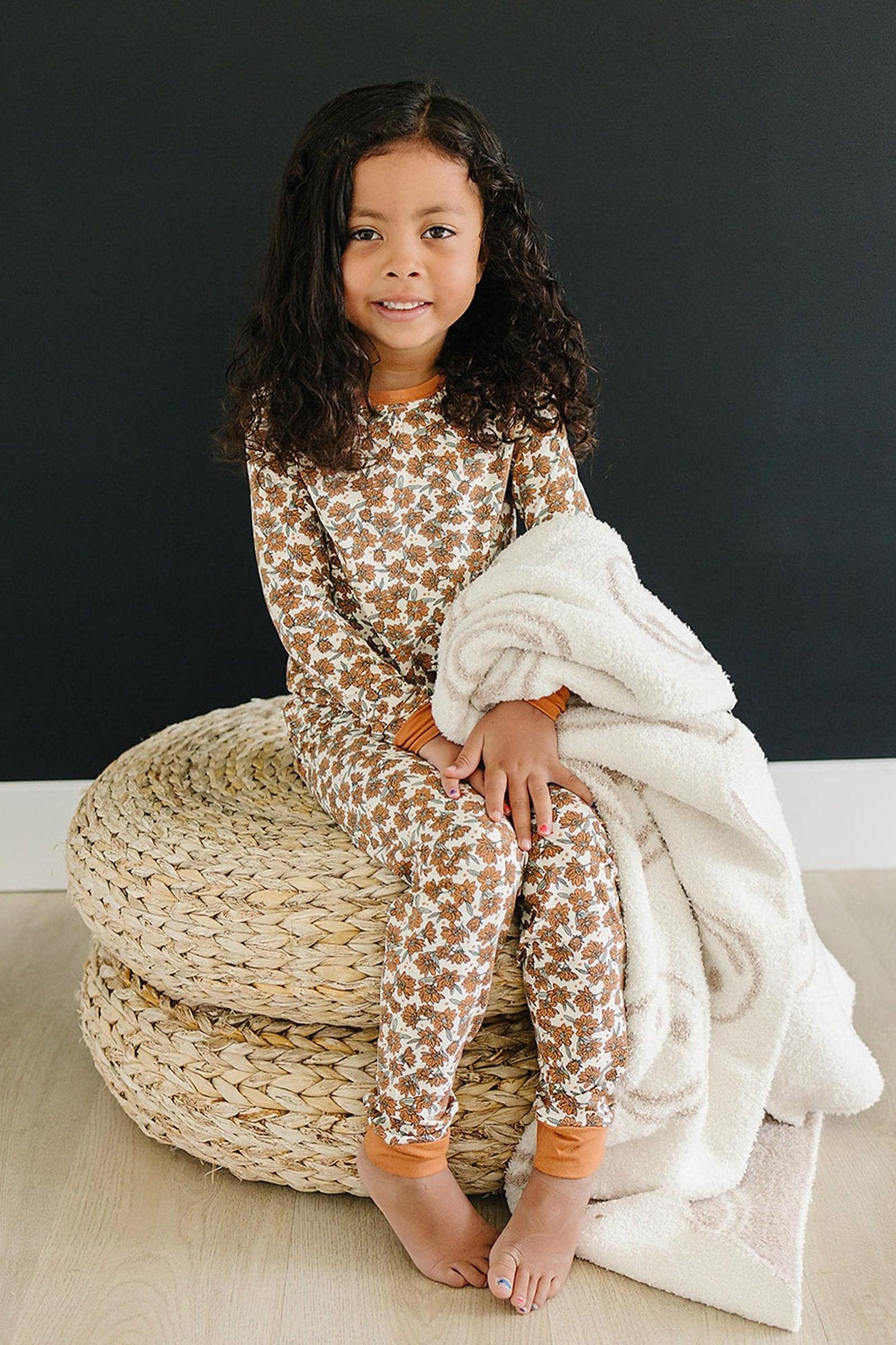 Cream Magnolia Cozy Pajama Set, Bamboo, Baby Essentials