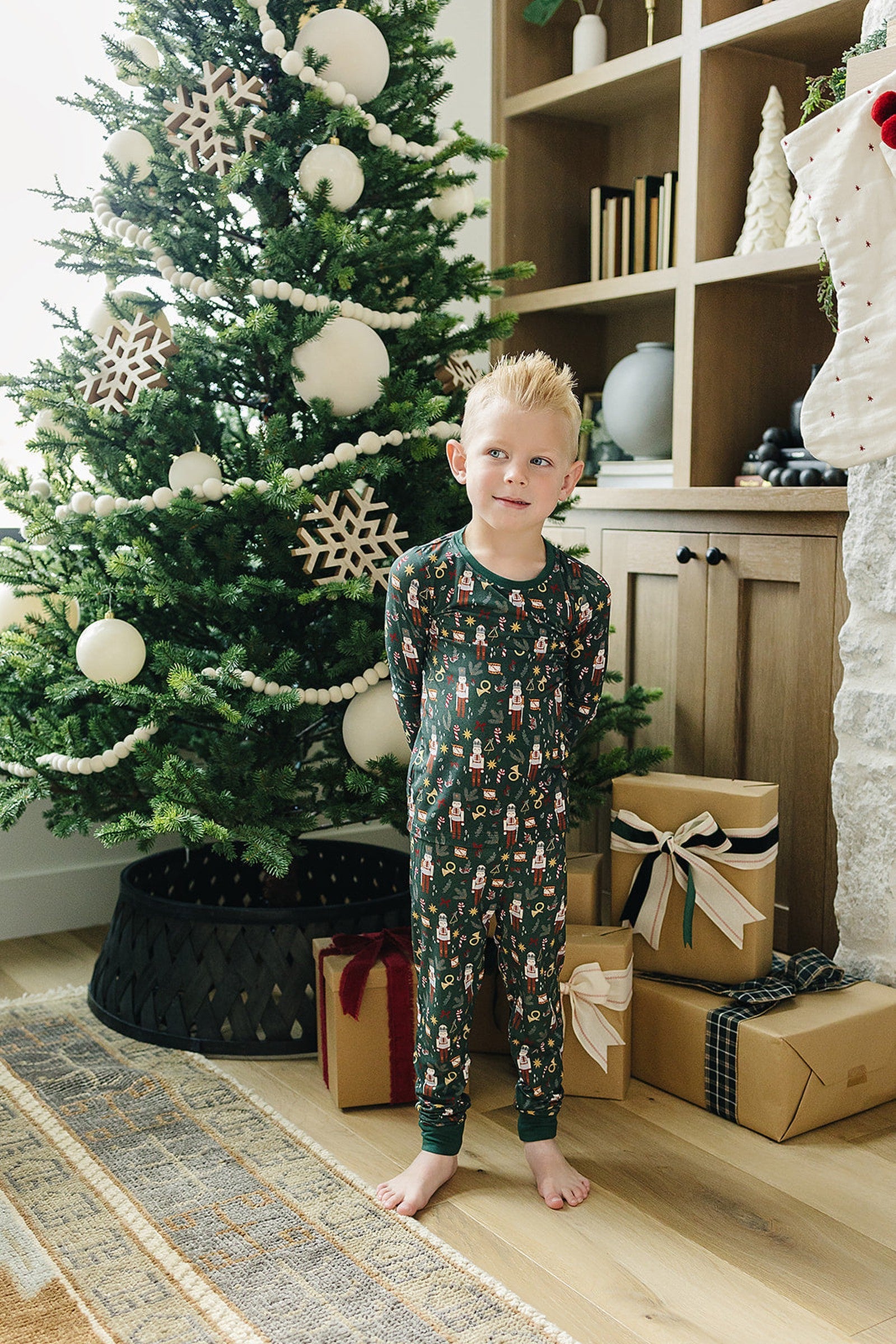 Green Nutcracker Cozy Pajama Set, Bamboo, Gender Neutral, Baby, Toddler & Kids