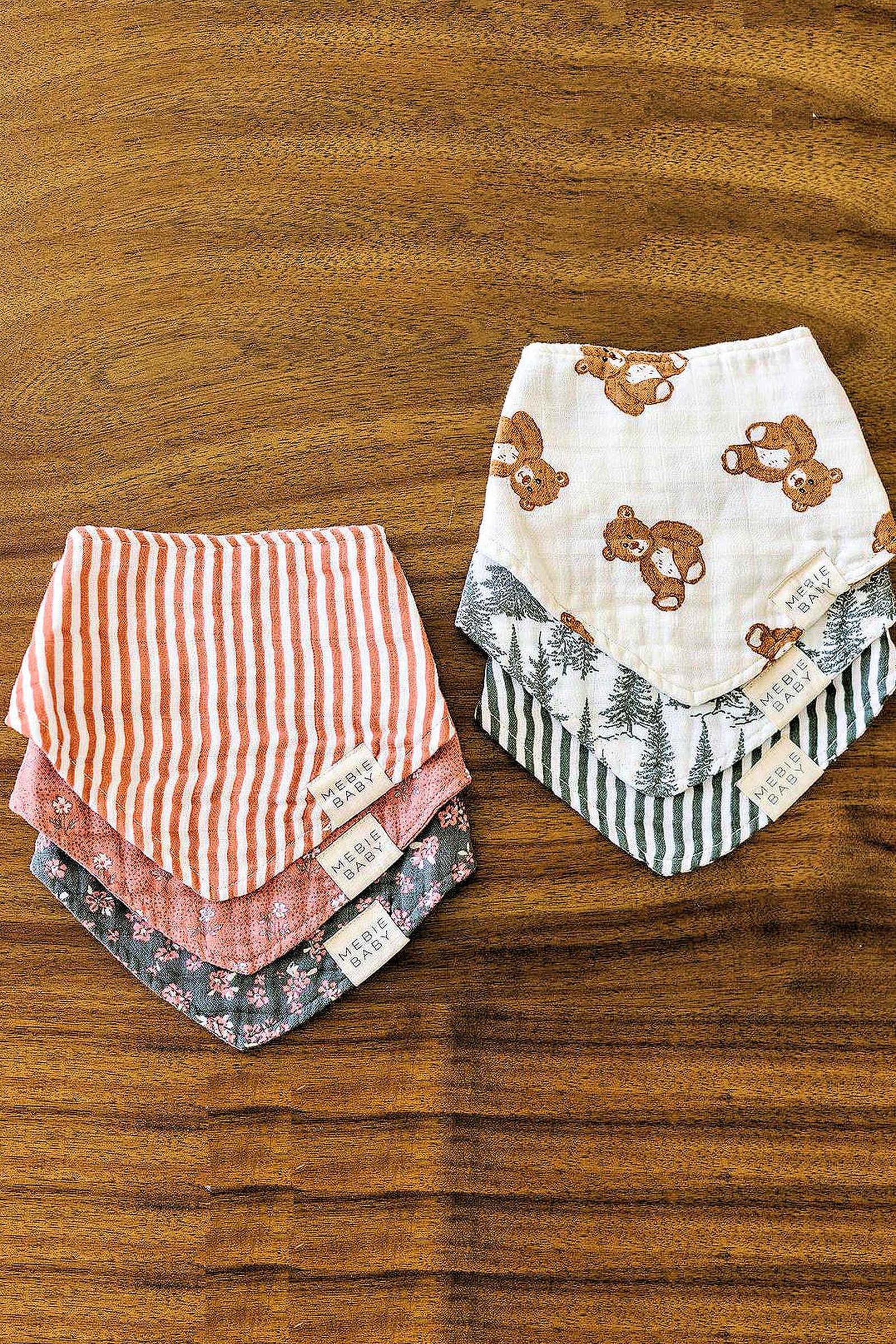 Teddy Bear Classic Muslin Bib | 100% Cotton | Baby Essentials