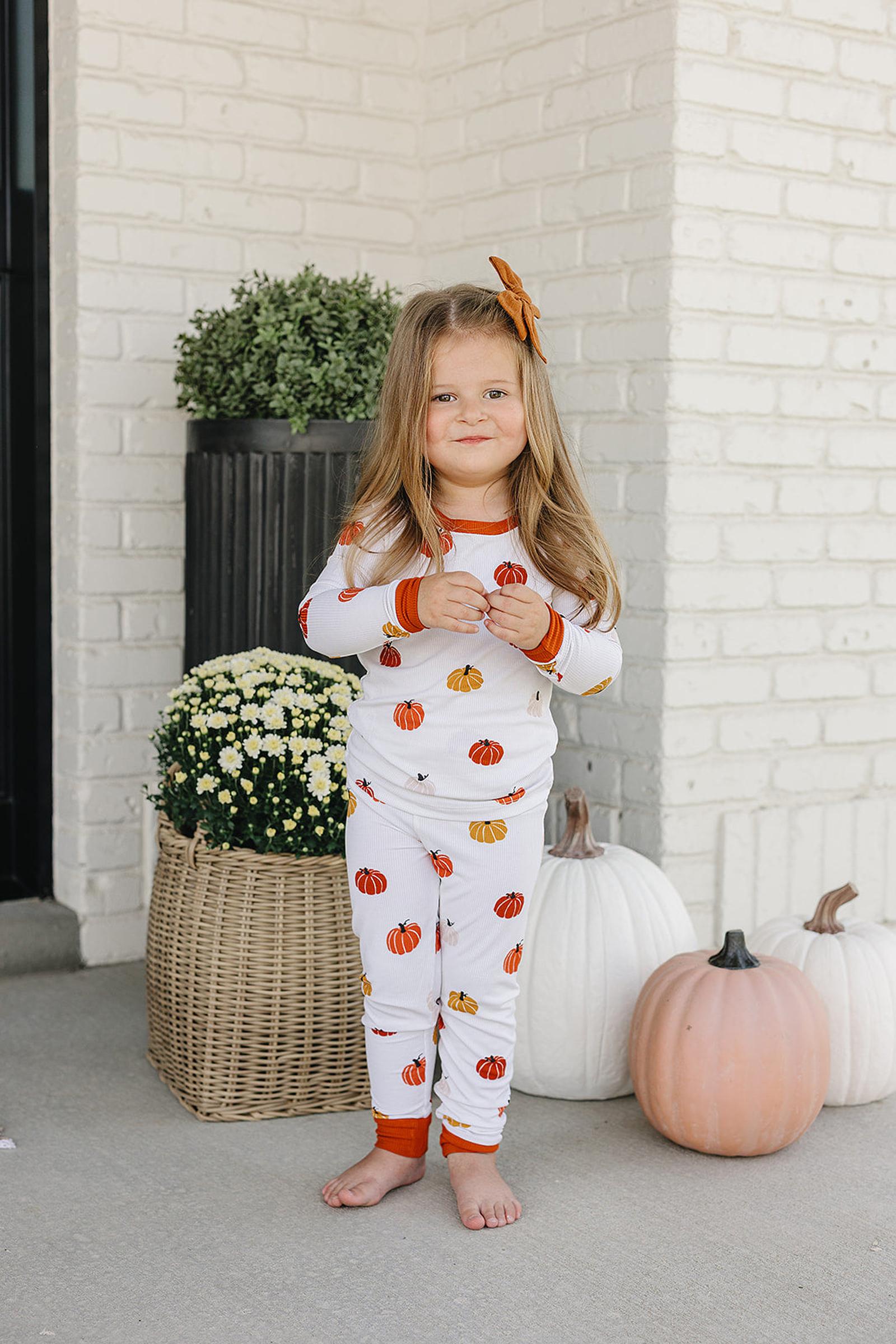 Pumpkin Patch Harvest Cozy Pajama Set, Bamboo, Gender Neutral, Baby, Toddler & Kids