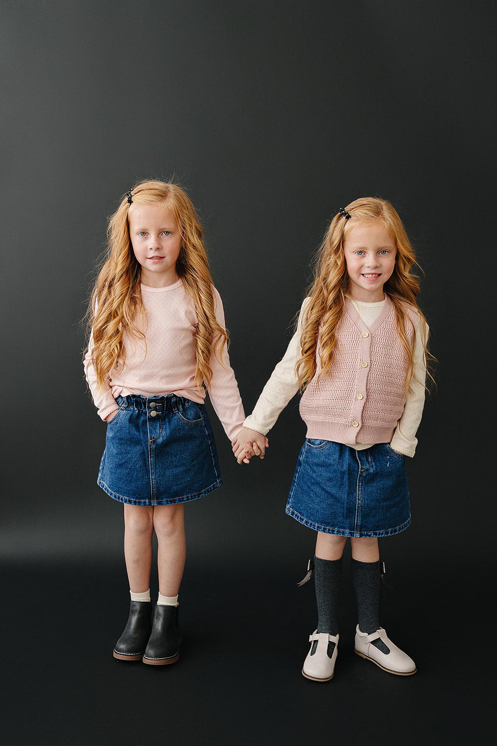 Dark Wash Denim Skirt, 100% Cotton, Baby, Toddler & Kids