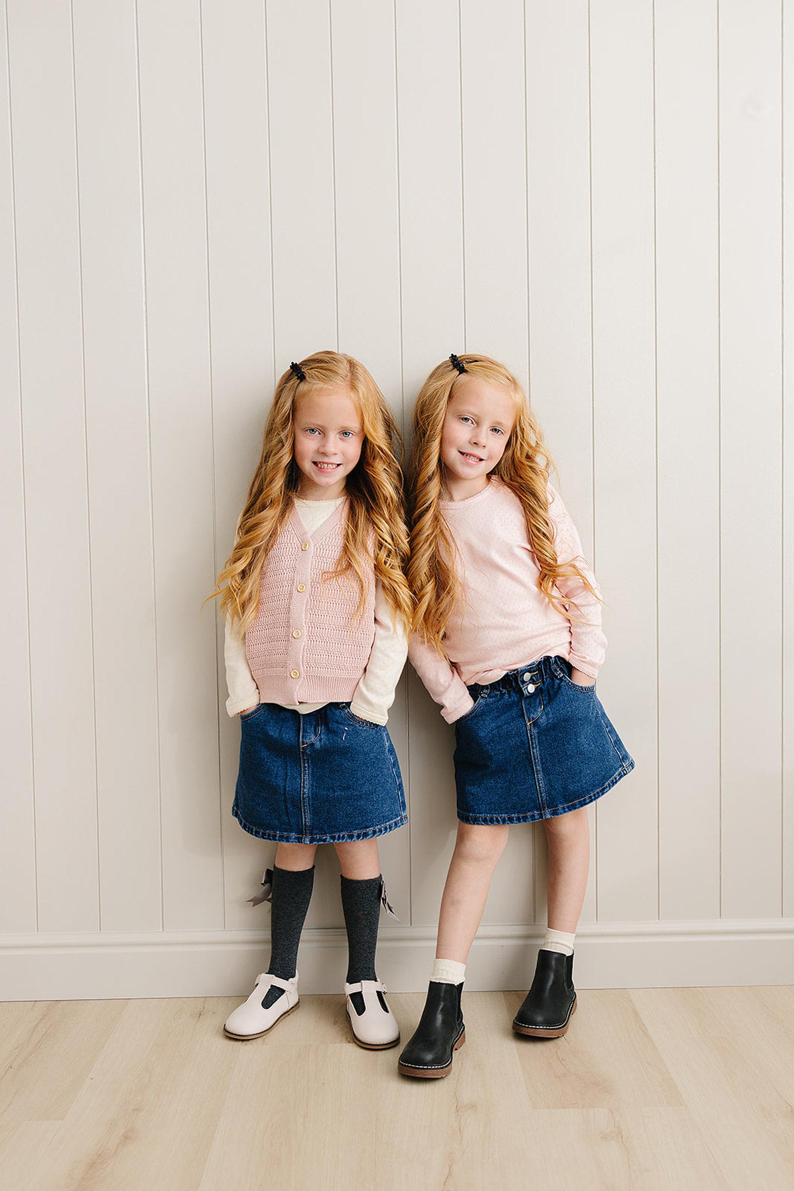 Dark Wash Denim Skirt, 100% Cotton, Baby, Toddler & Kids