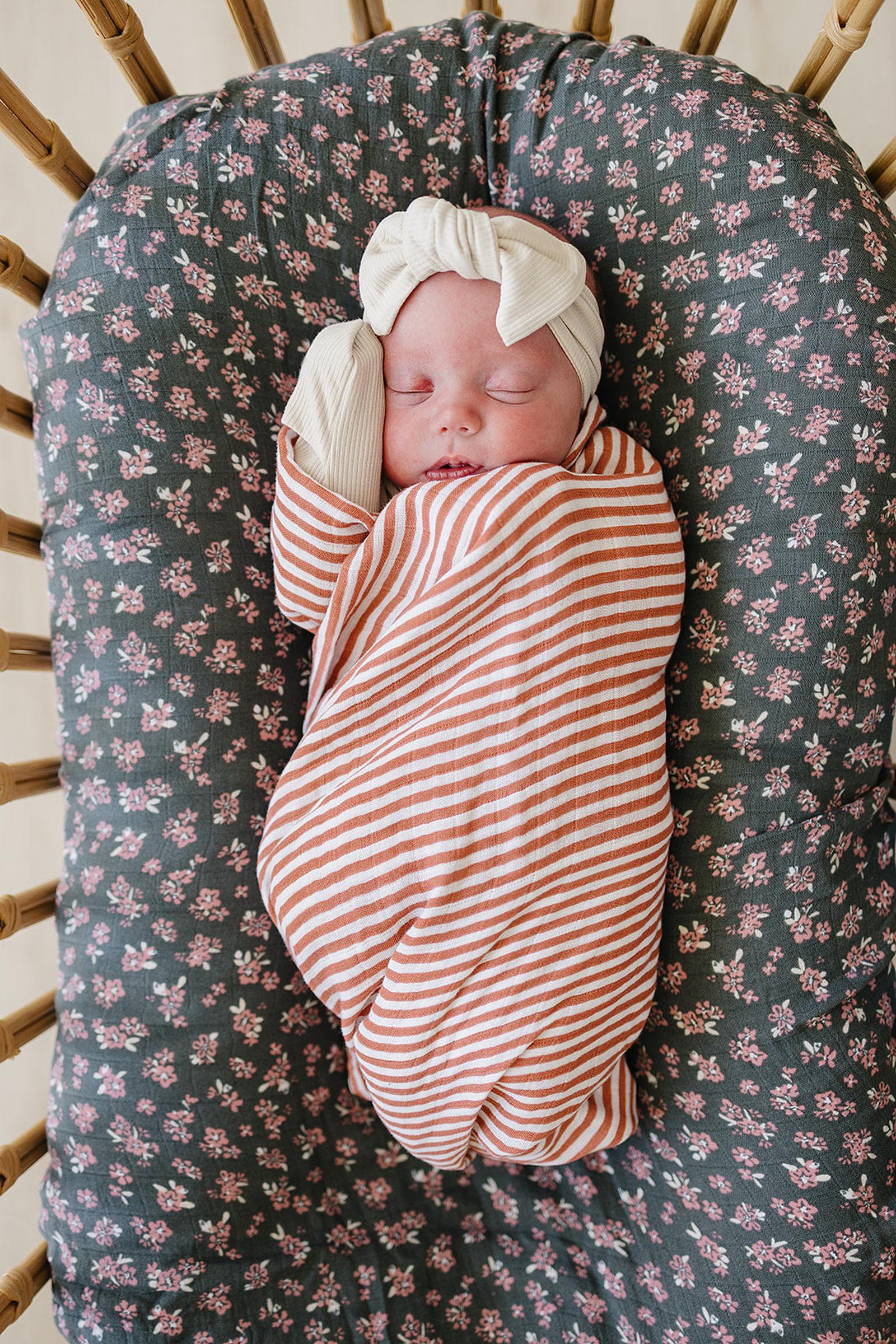 Pink Stripes Muslin Swaddle Blanket, 100% Cotton, Baby Essentials