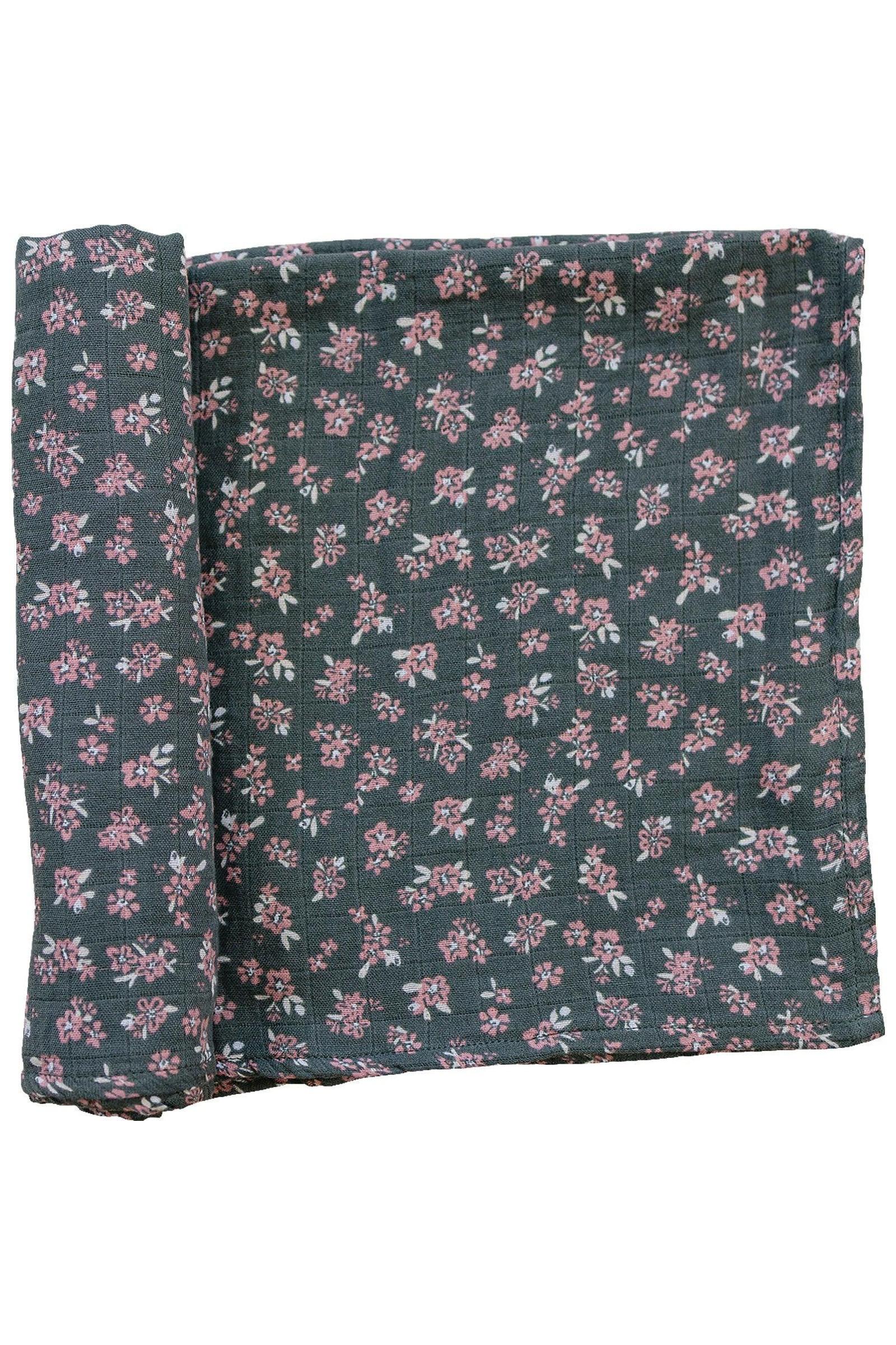Olive Bloom Muslin Swaddle Blanket, 100% Cotton, Baby Essentials