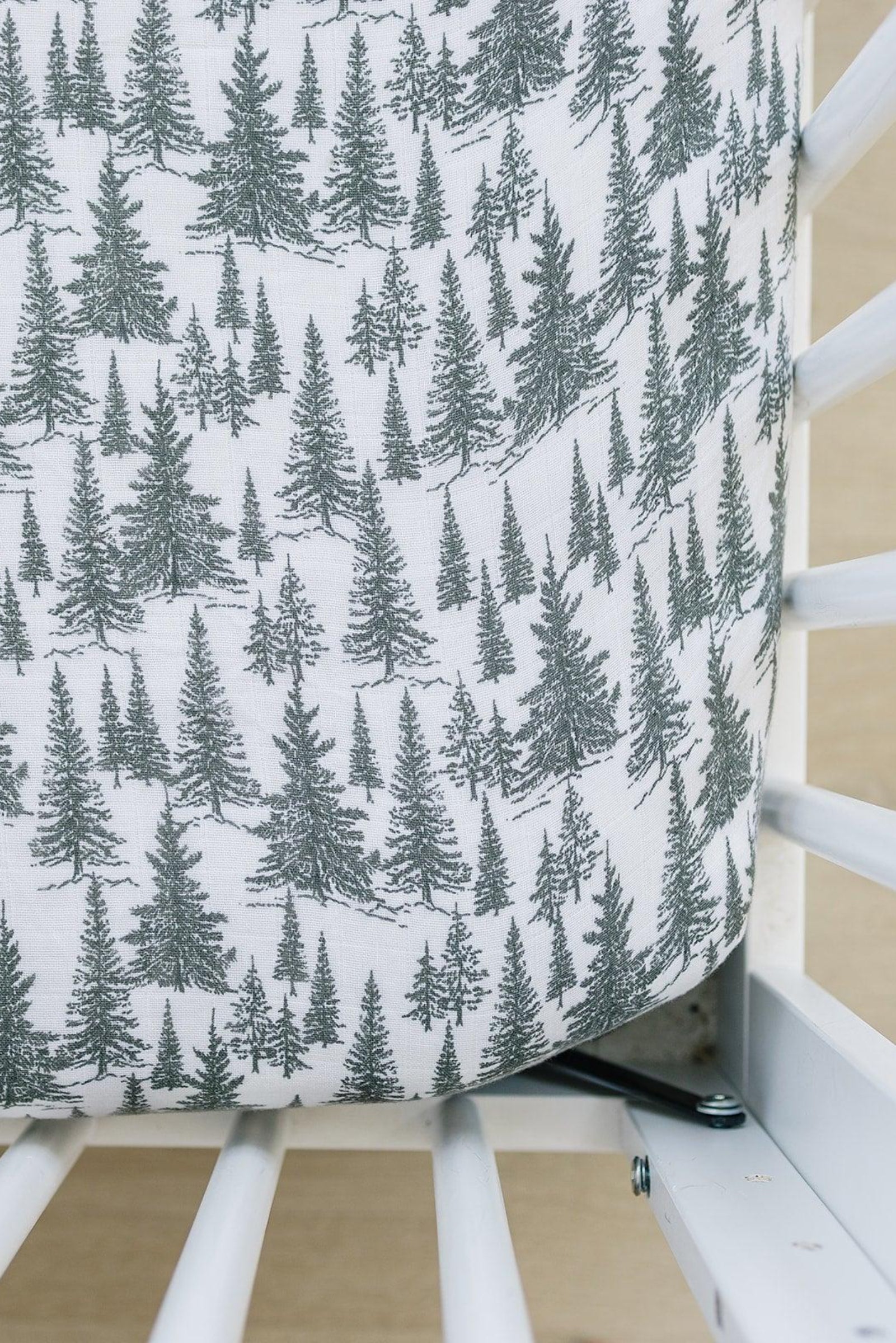 Forest Muslin Crib Sheet, 100% Cotton, Baby Essentials
