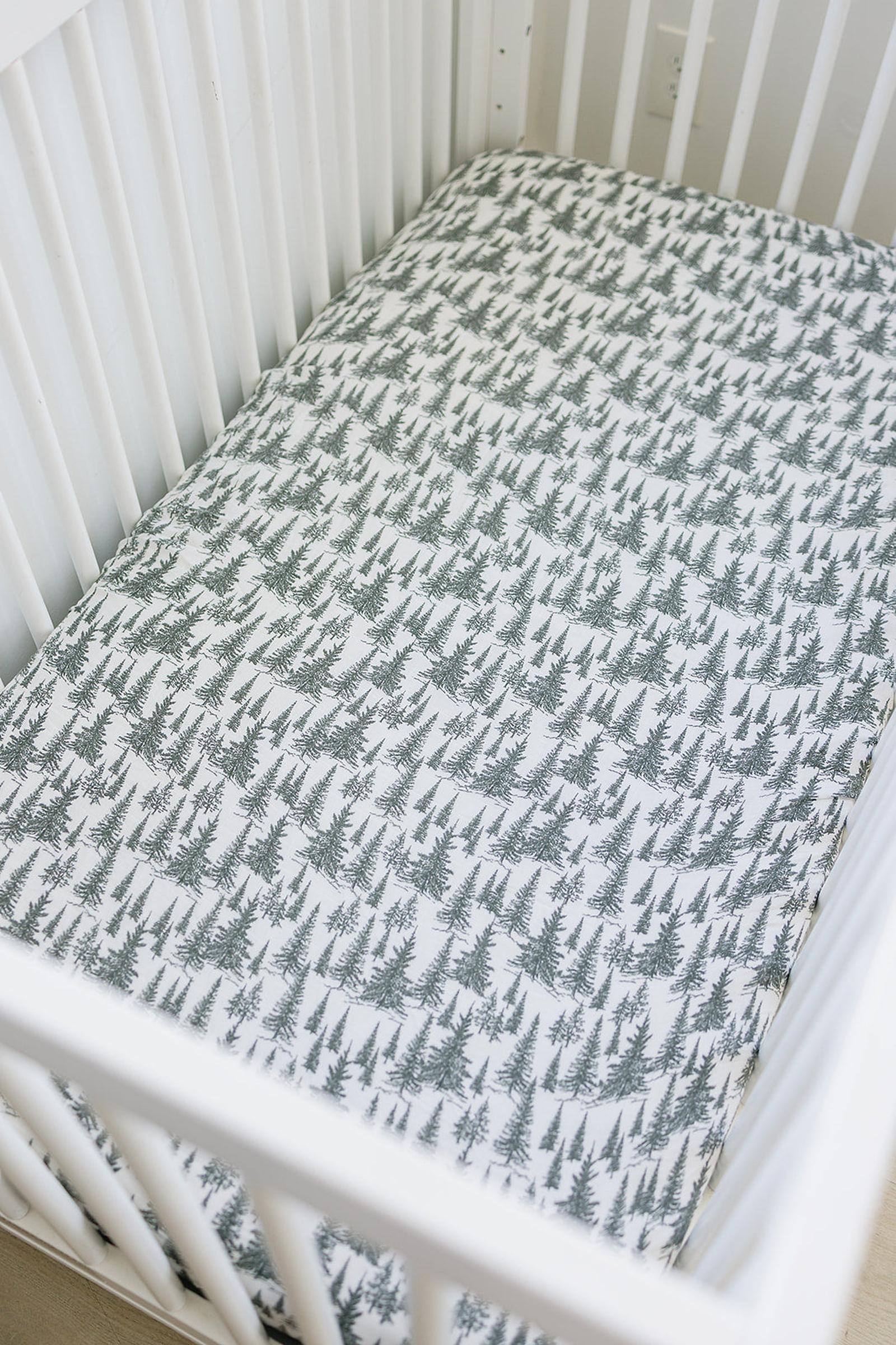 Forest Muslin Crib Sheet, 100% Cotton, Baby Essentials