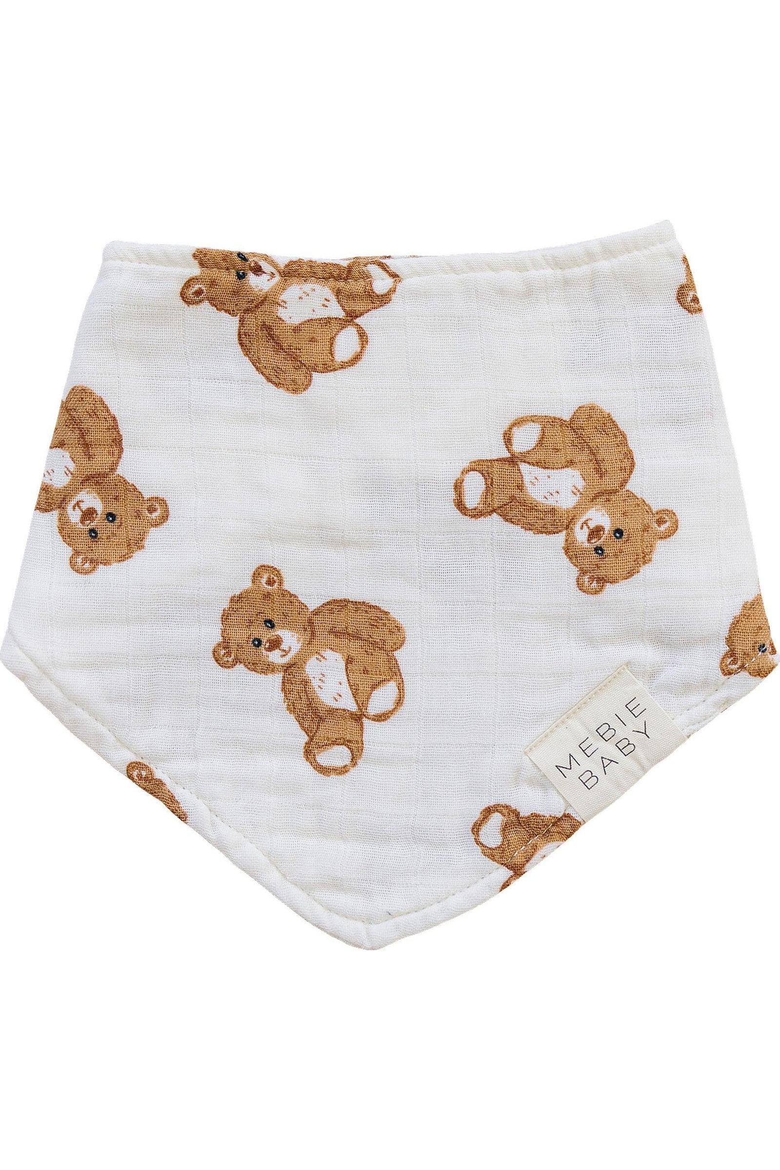 Teddy Bear Classic Muslin Bib | 100% Cotton | Baby Essentials