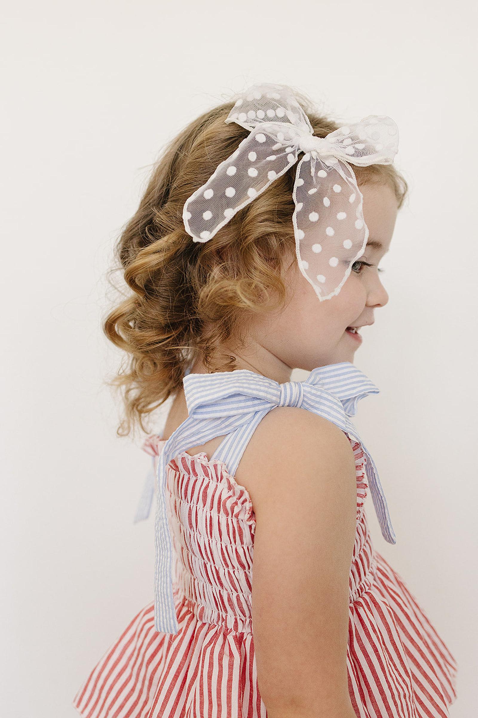 Patriotic Red Stripe Ruffle Dress, Cotton, Baby, Toddler & Kids
