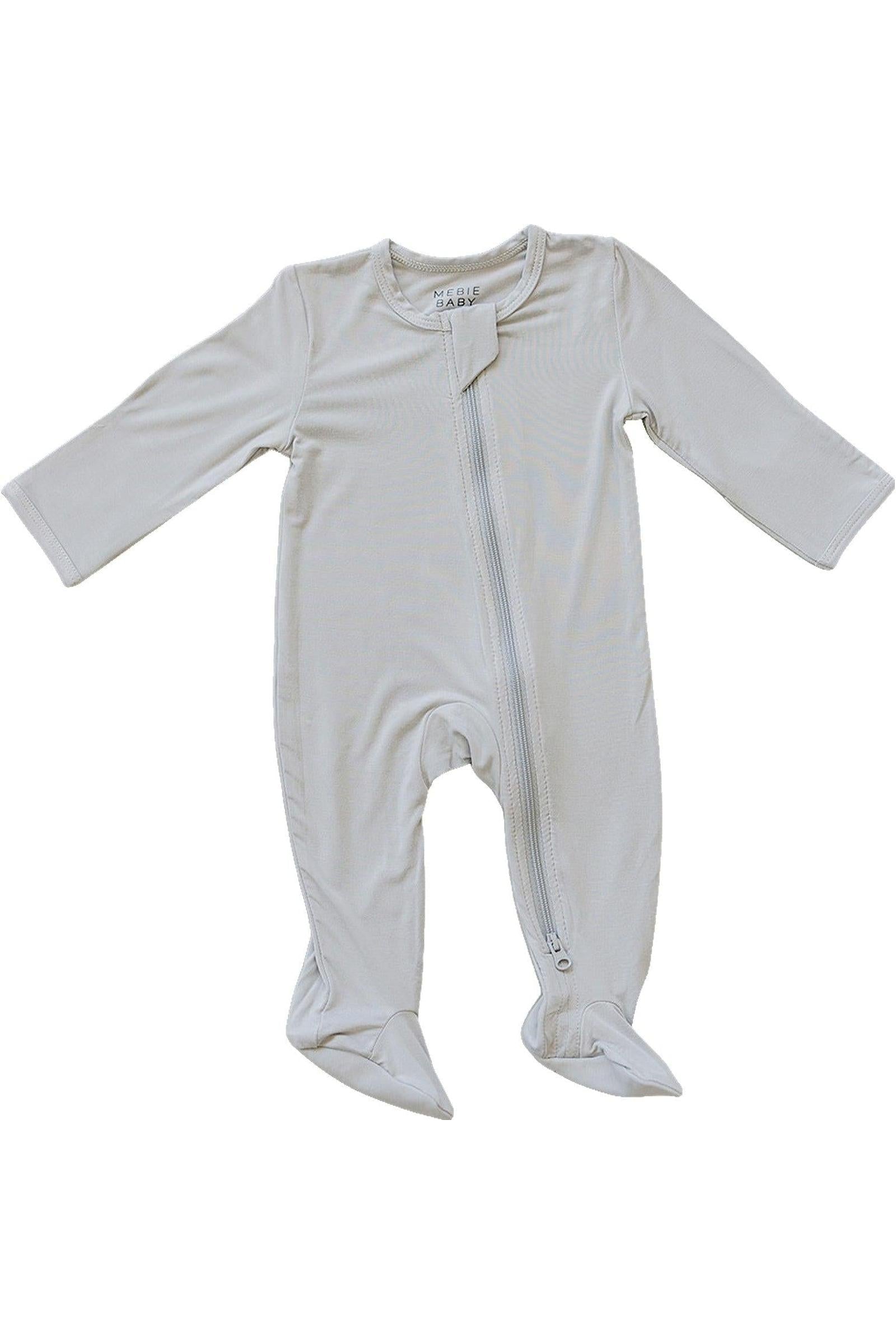Stone Footed Zipper Pajama, Bamboo, Gender Neutral, Baby