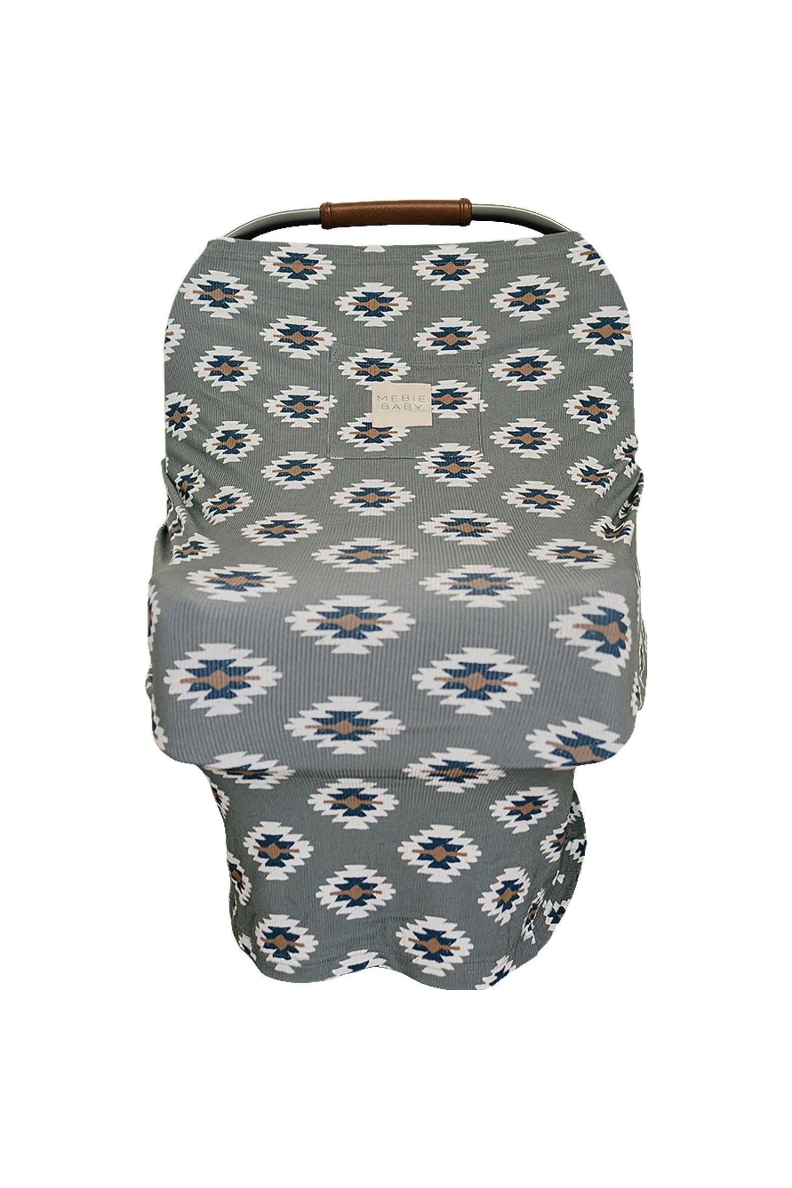 Southwest Aztec Ribbed Multi-Use, Bamboo, Car Seat & Nursing Cover, Rodeo Collection, Gender Neutral, Baby