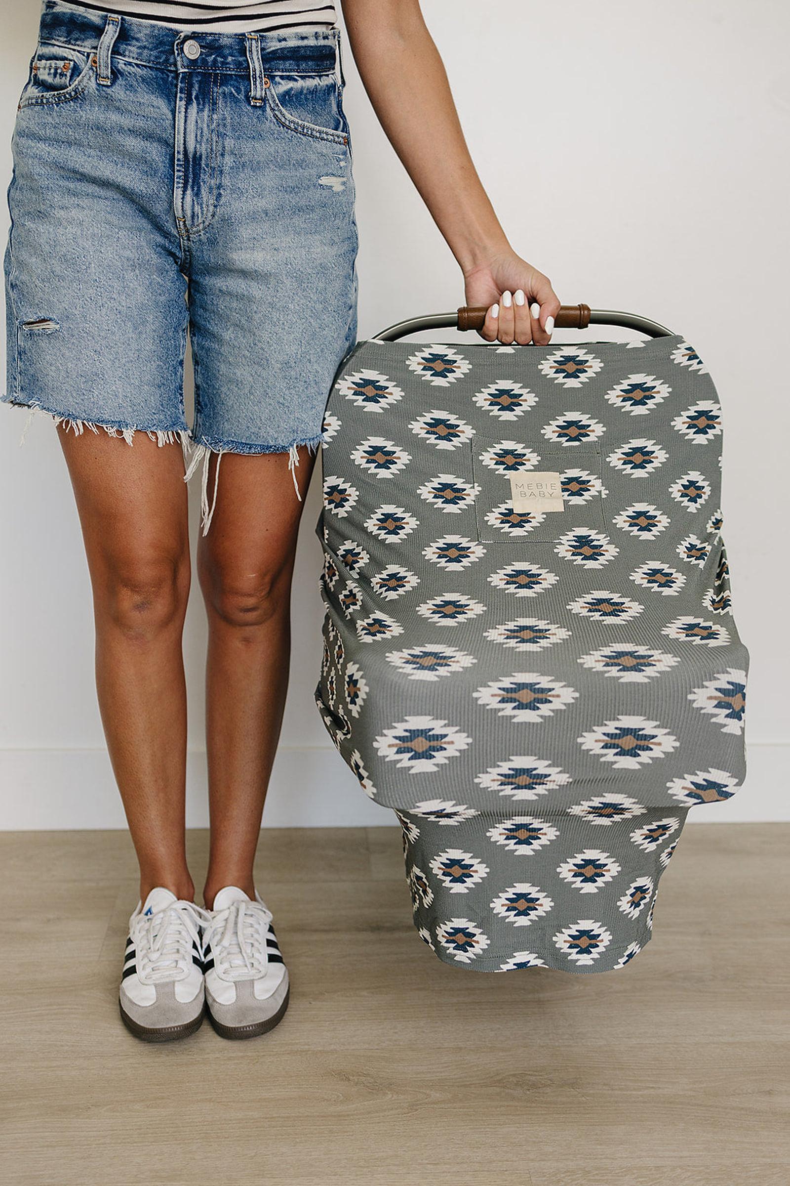 Southwest Aztec Ribbed Multi-Use, Bamboo, Car Seat & Nursing Cover, Rodeo Collection, Gender Neutral, Baby