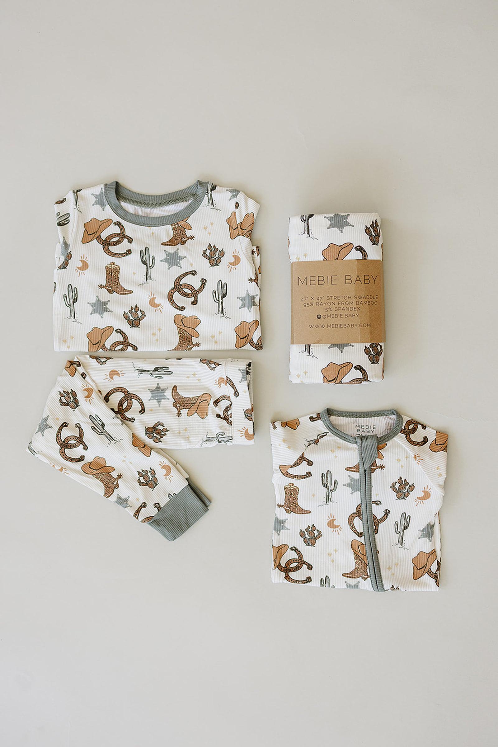 Outlaw Cowboy Ribbed Cozy Pajama Set, Bamboo, Gender Neutral, Baby, Toddler & Kids