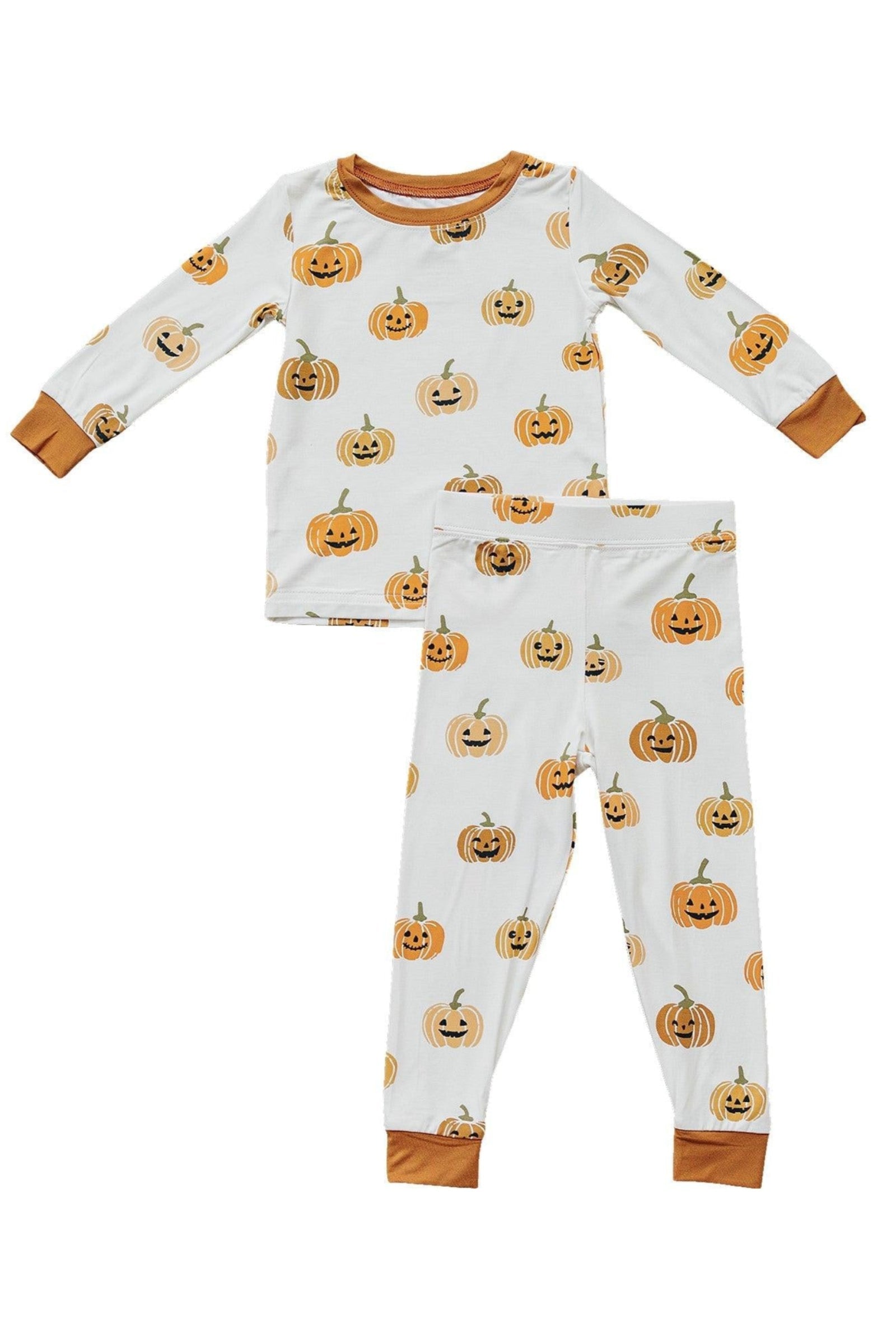 Pumpkin Patch Cozy Pajama Set, Bamboo, Gender Neutral, Baby, Toddler & Kids