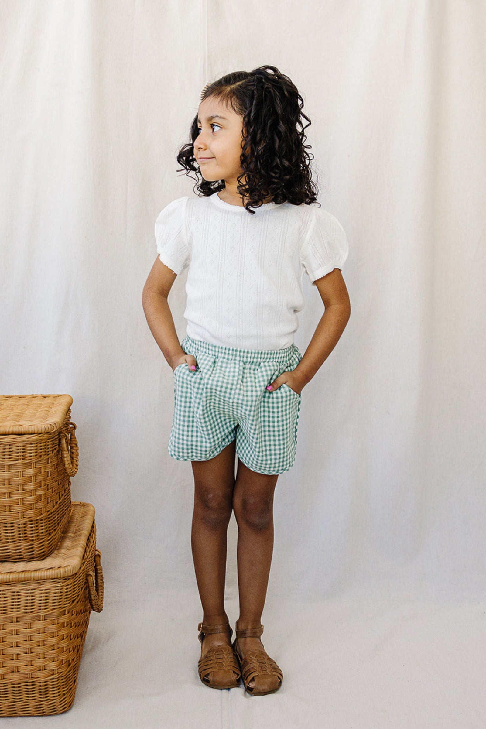 White Pointelle T-Shirt | Cotton