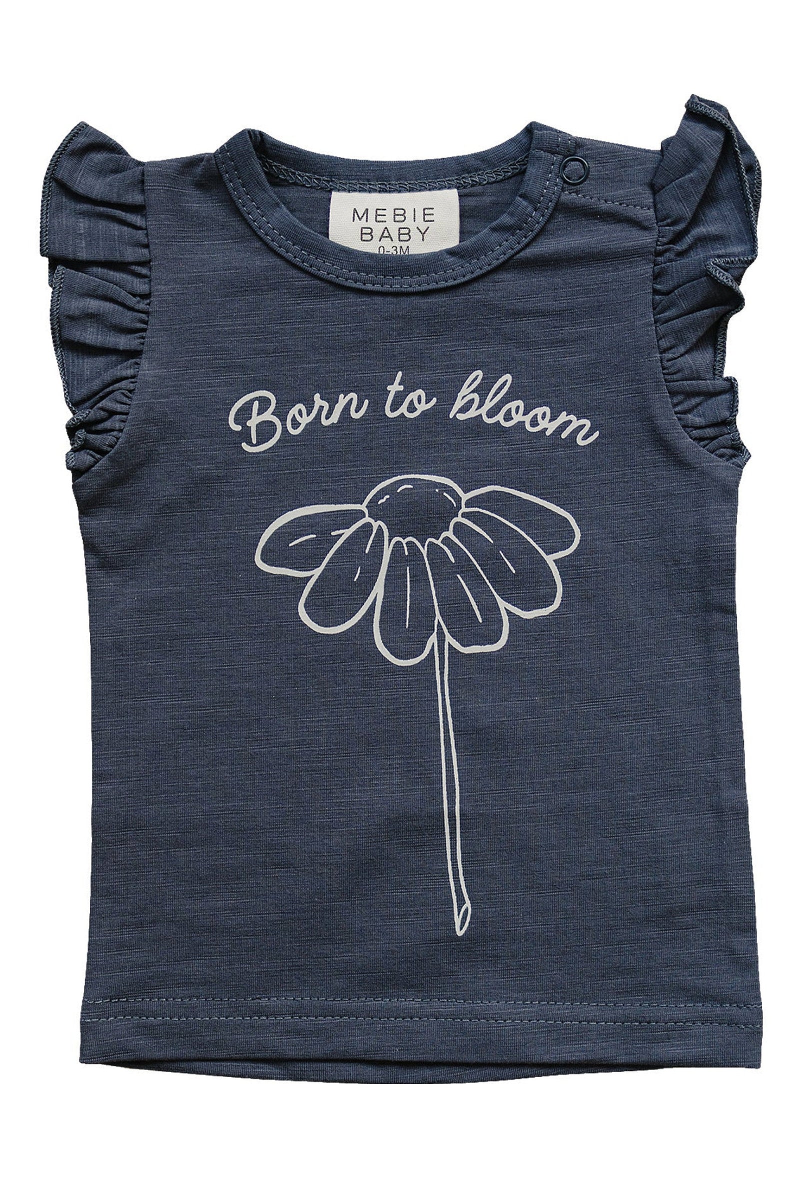 Girl Born to Bloom Ruffle T-Shirt, Cotton, Baby, Toddler & Kids