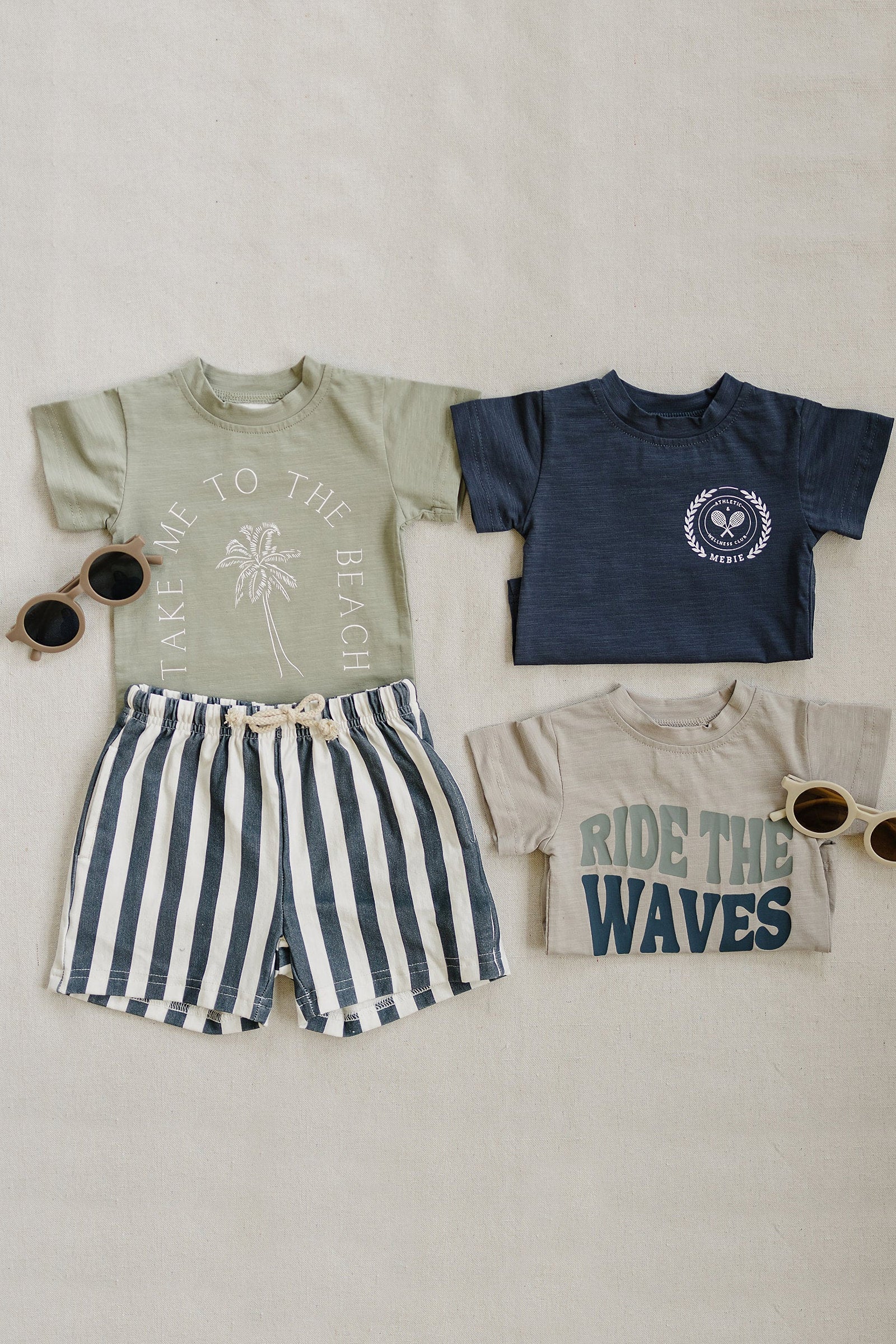 Cotton Summer Stripe Shorts for Boys, Baby - Kids