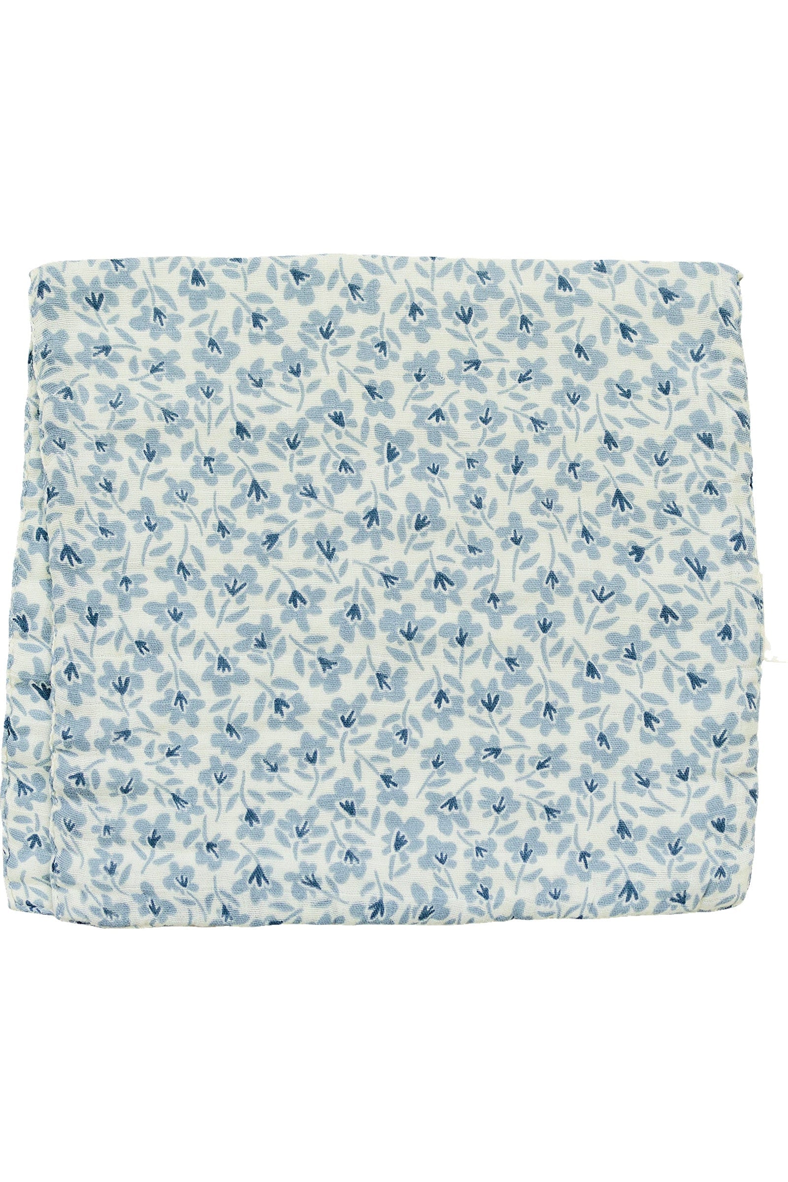 Blue Blossom Muslin Burp Cloth, 100% Cotton, Baby Essentials