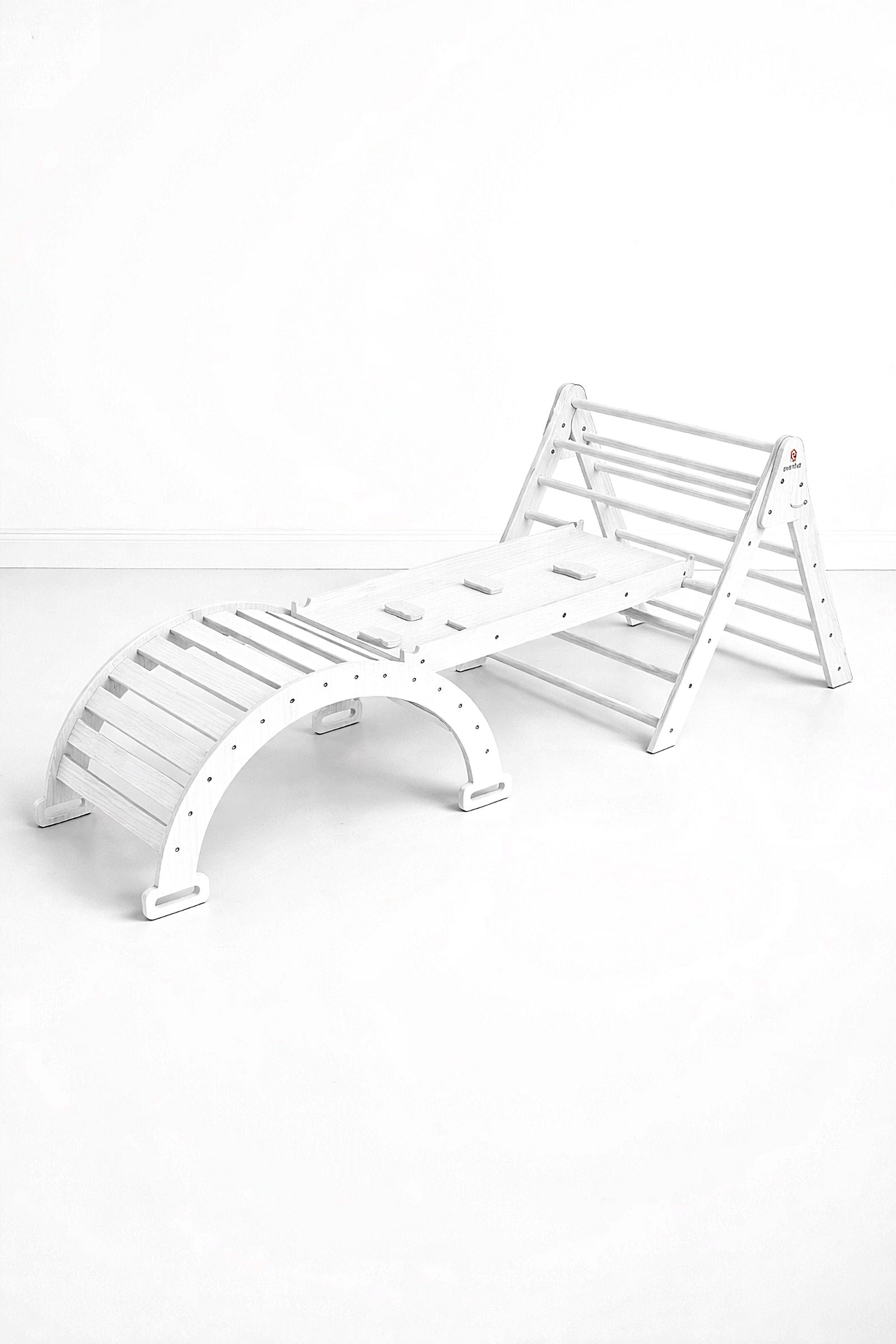 Hazel Baby & Toddler Gym, Pikler Triangle, Slide & Rocker Playset