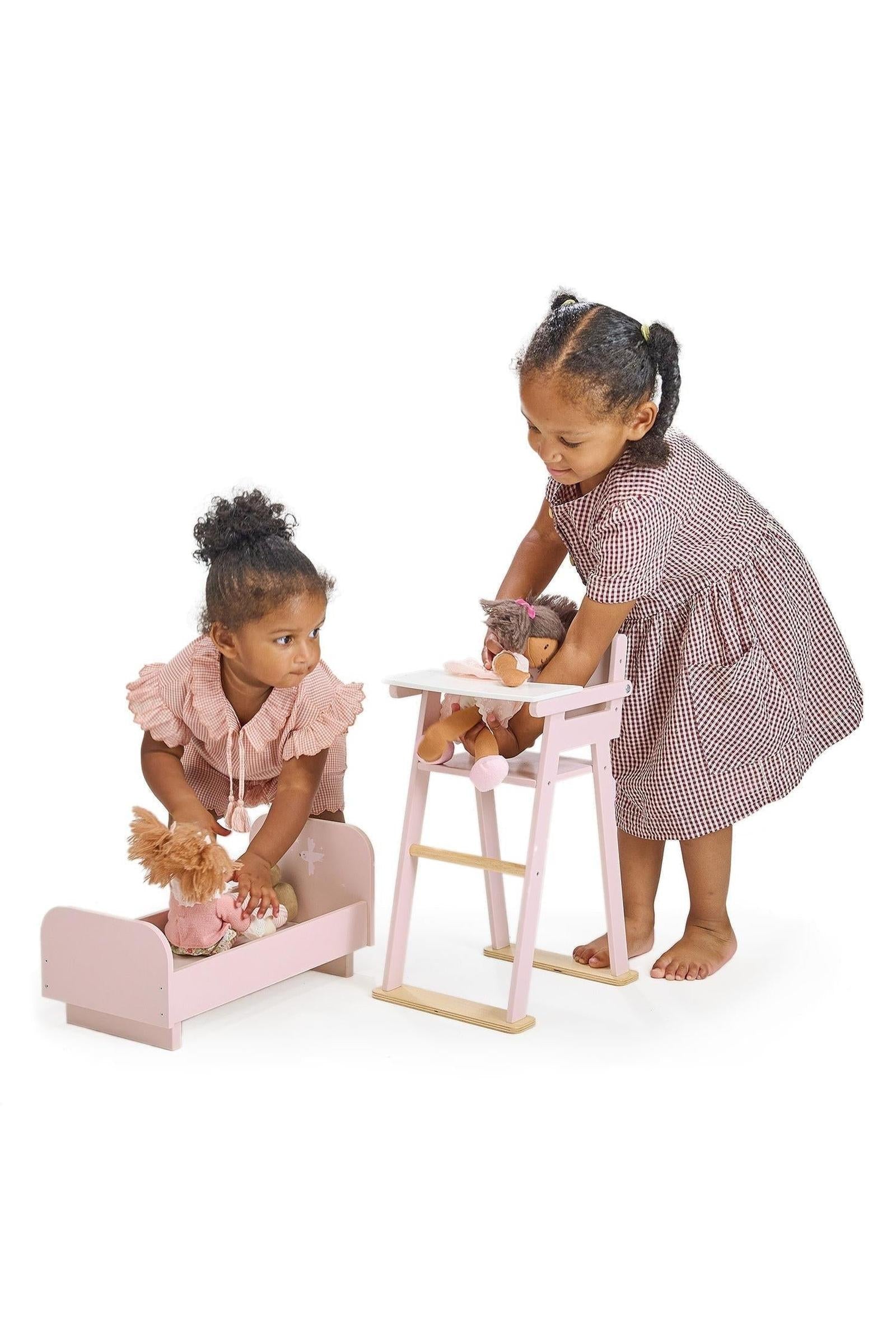 Baby Doll Furniture Bundle, Crib and High Chair, Toddler