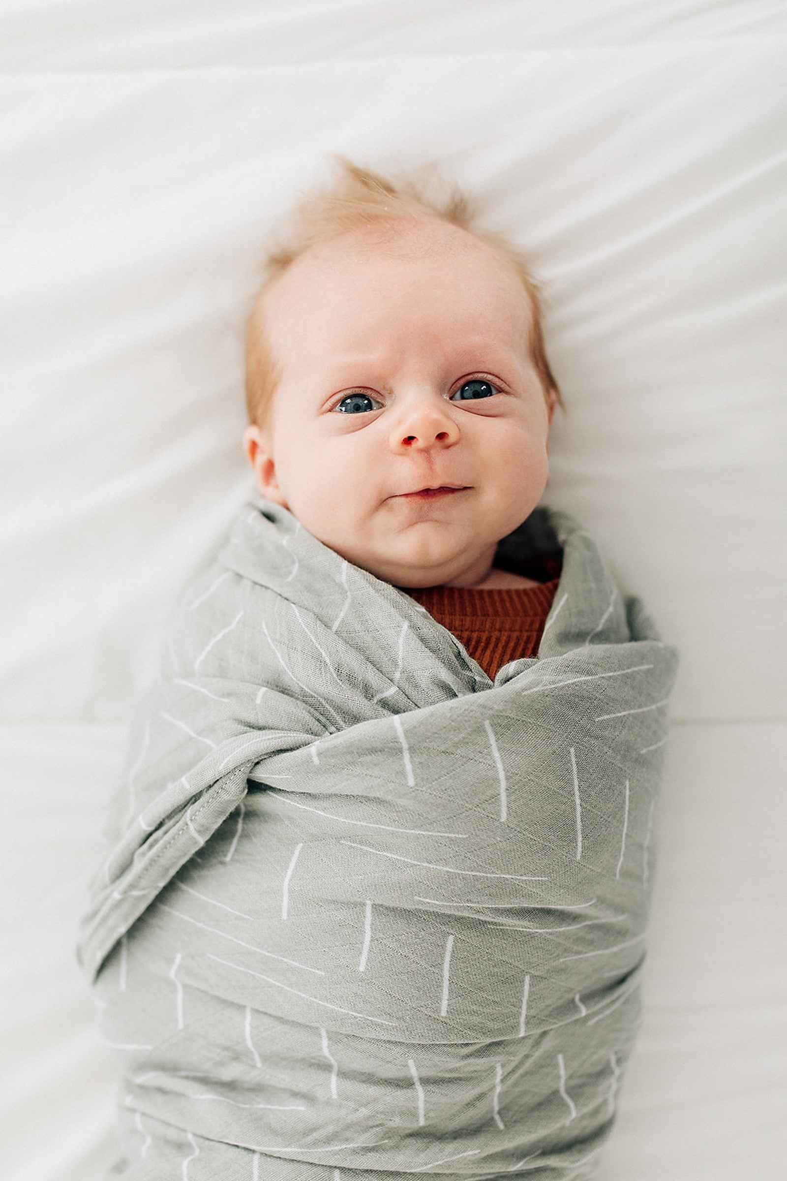 Desert Sage Muslin Swaddle Blanket, 100% Cotton, Baby Essentials