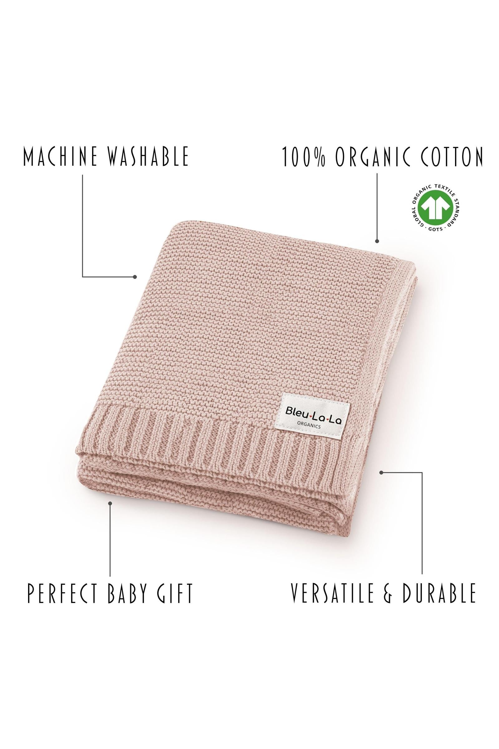 Heritage Knit - 100% Organic Cotton Luxury Knit Baby Swaddle Blanket