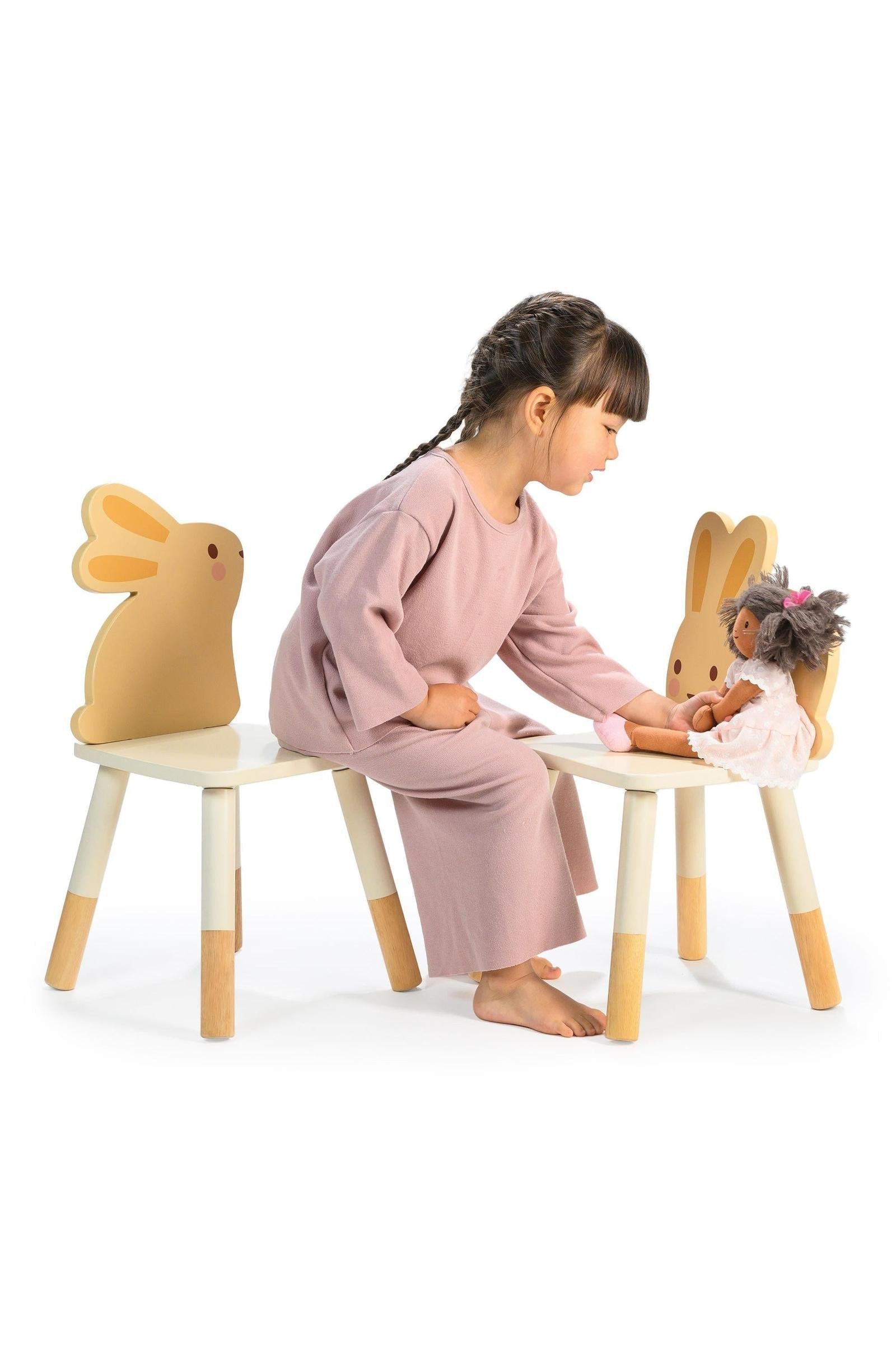 Mentari Bunny Table and Chair Set, Toddler Furniture, Sustainably Built