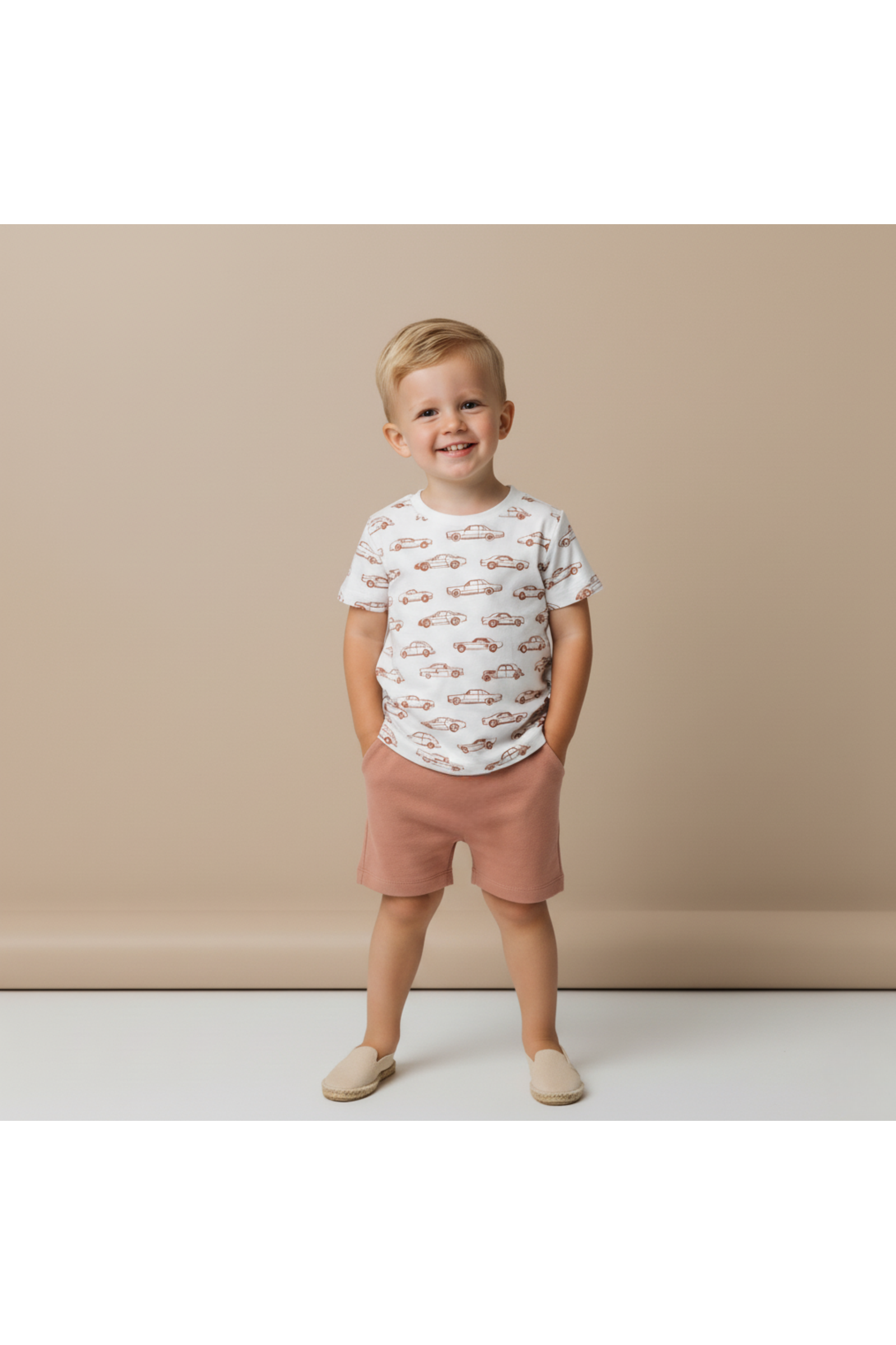 Organic Tee & Shorts Set - Cars