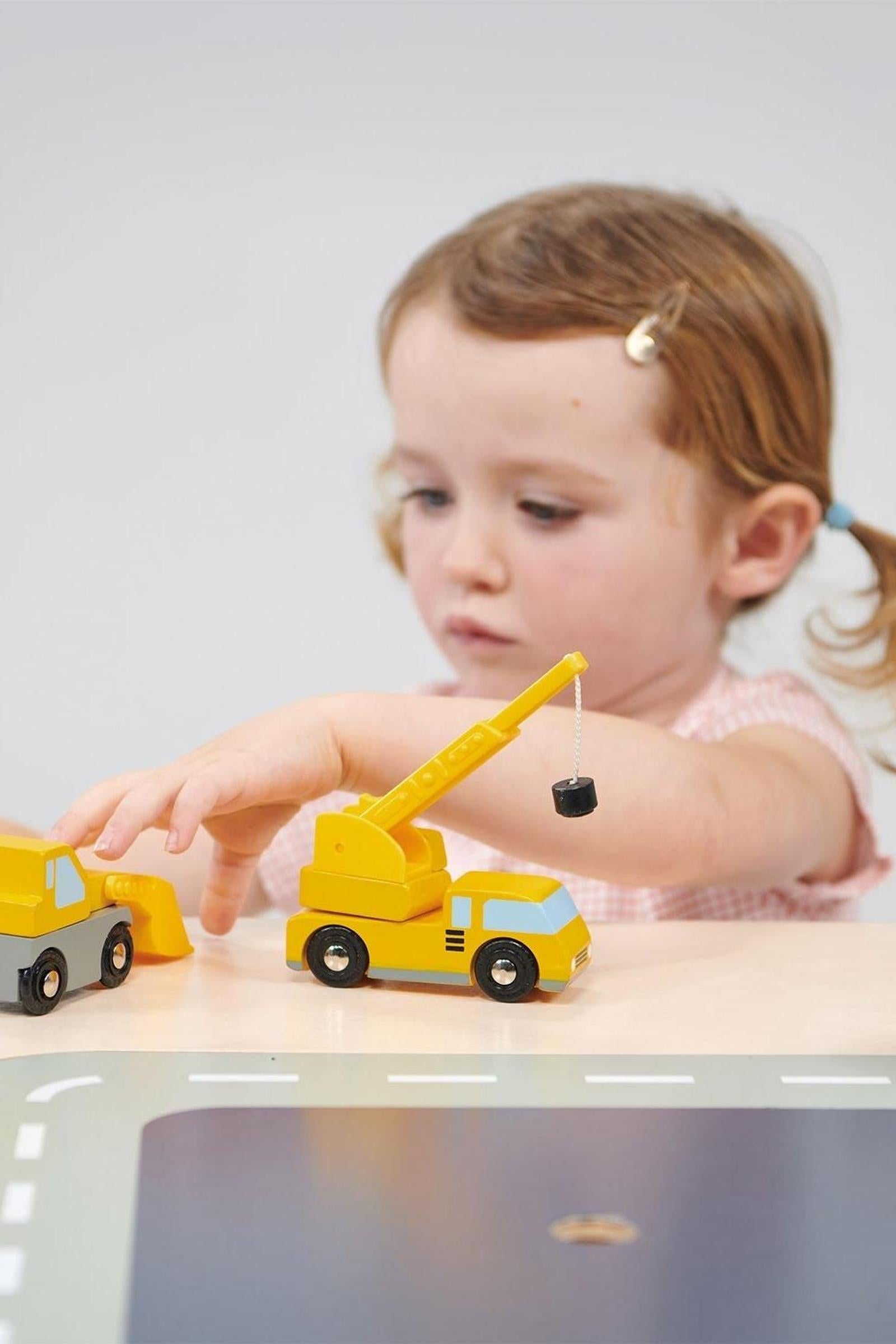 Construction Vehicles Bundle, Backhoe, Crane, Dump Truck, Excavator and Loader